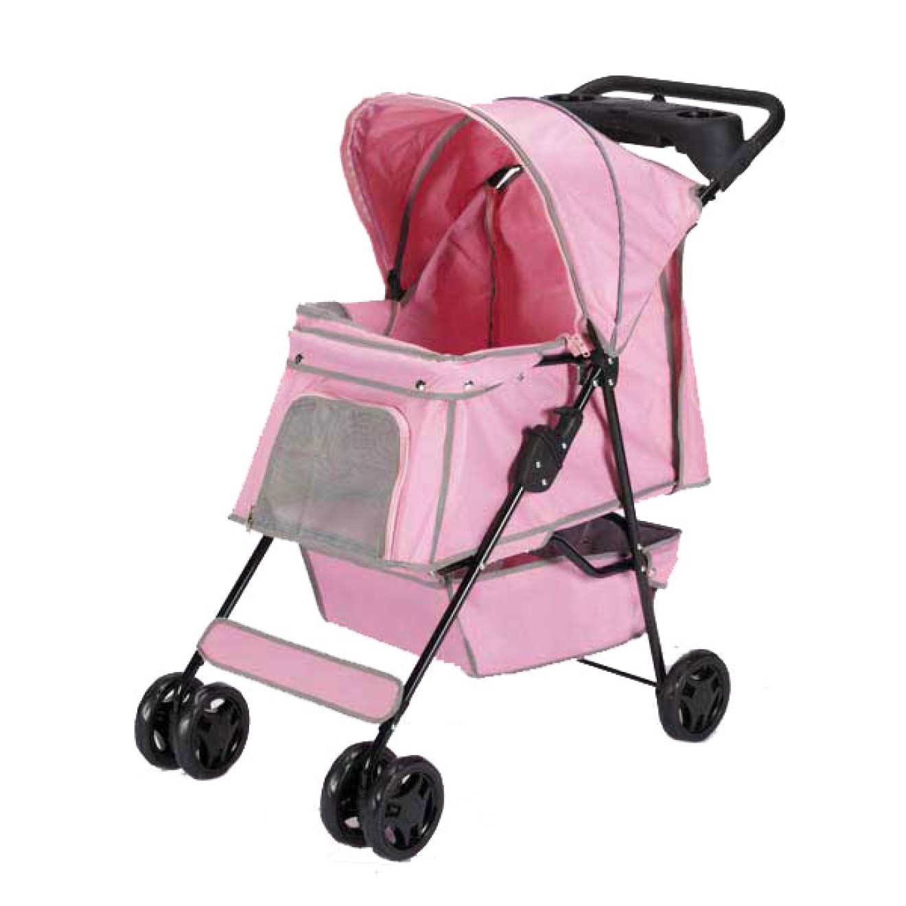 HundeKinderwagen BABY Petal Pink, Pet Stroller, Hundekinderwagen