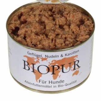BIOPUR Gefl�gel, Nudeln, Karotten 400 g
