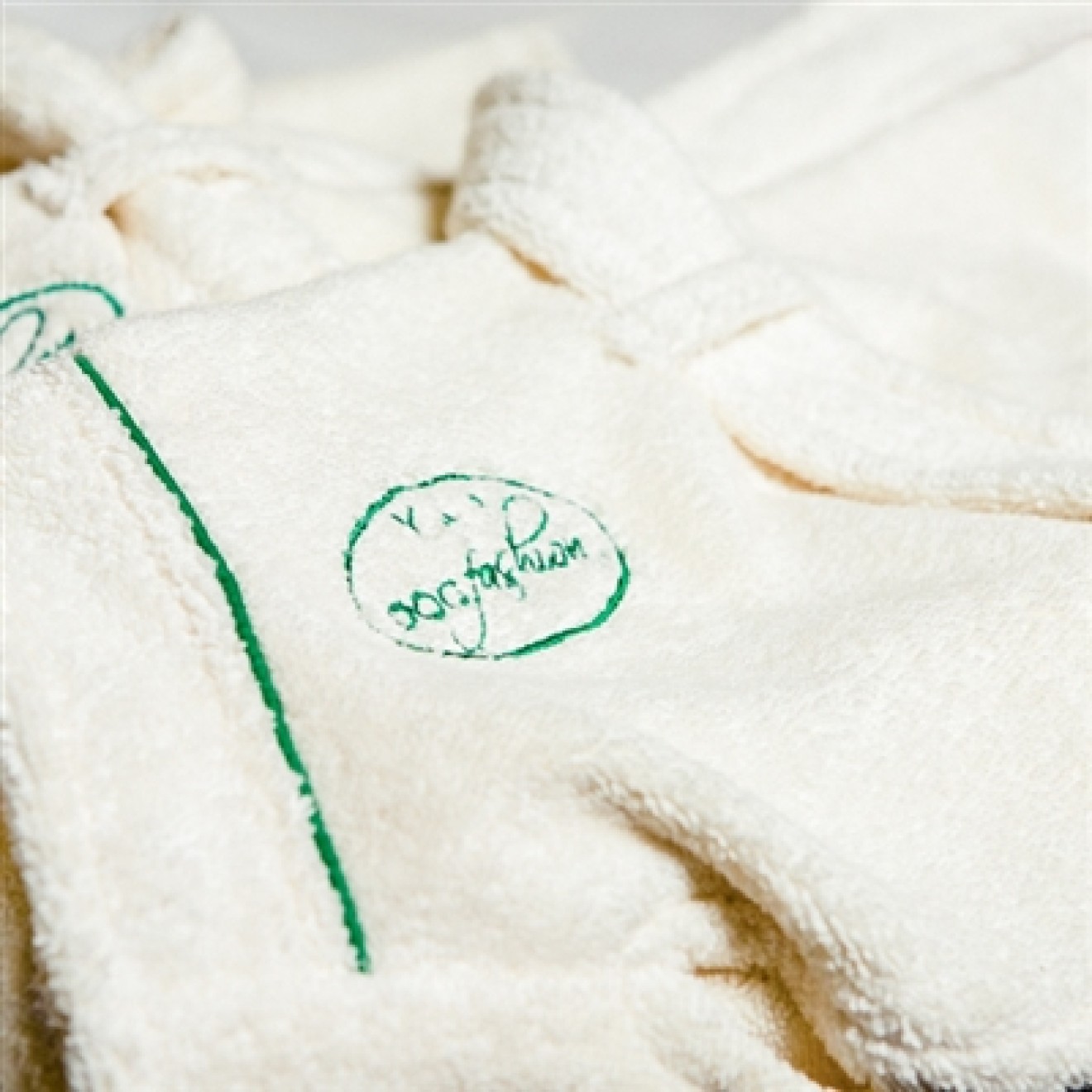 Baumwoll-Bademantel für Hunde Gr. S