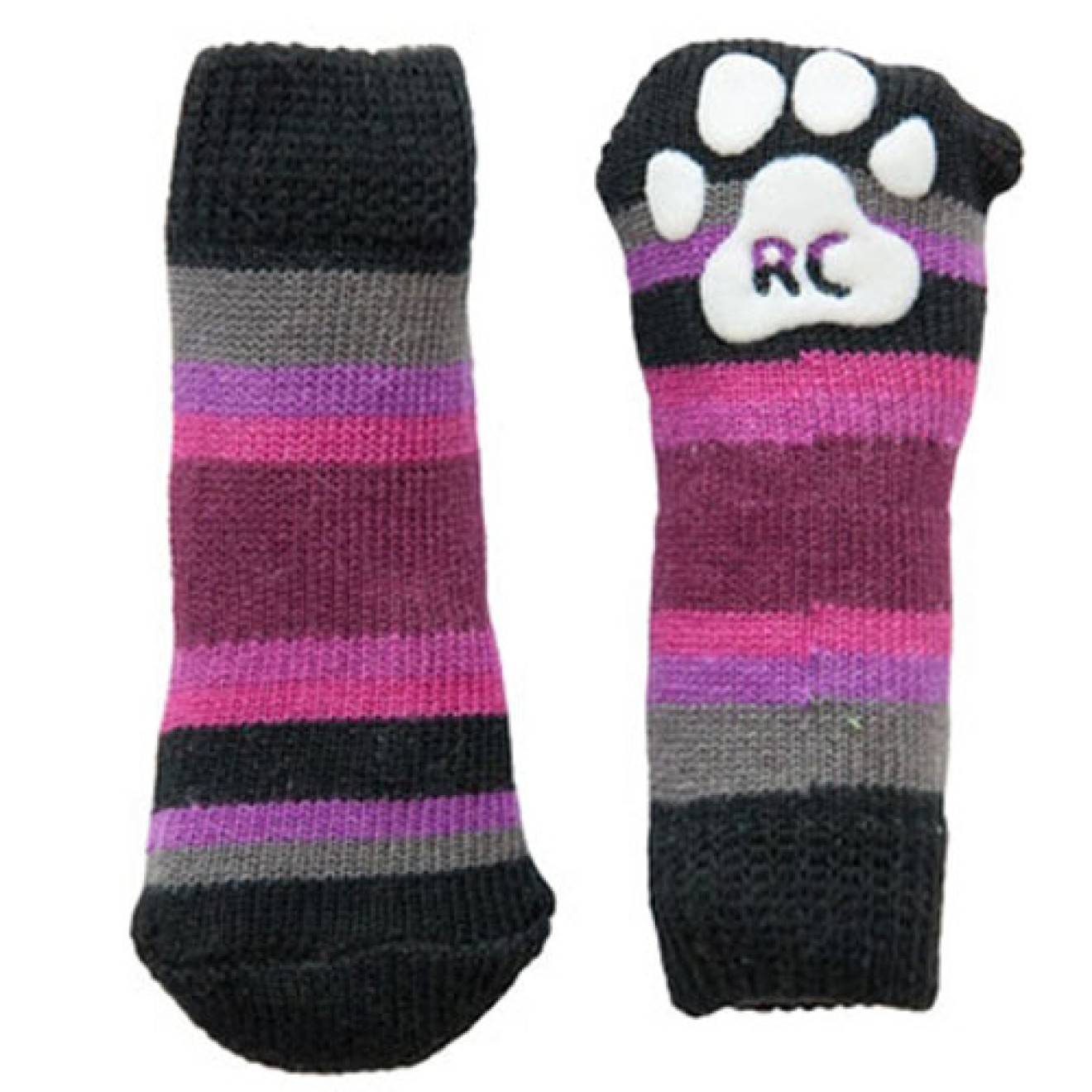 ABS-Hundesocken Pink Stripes, L, XL, 4 Socken