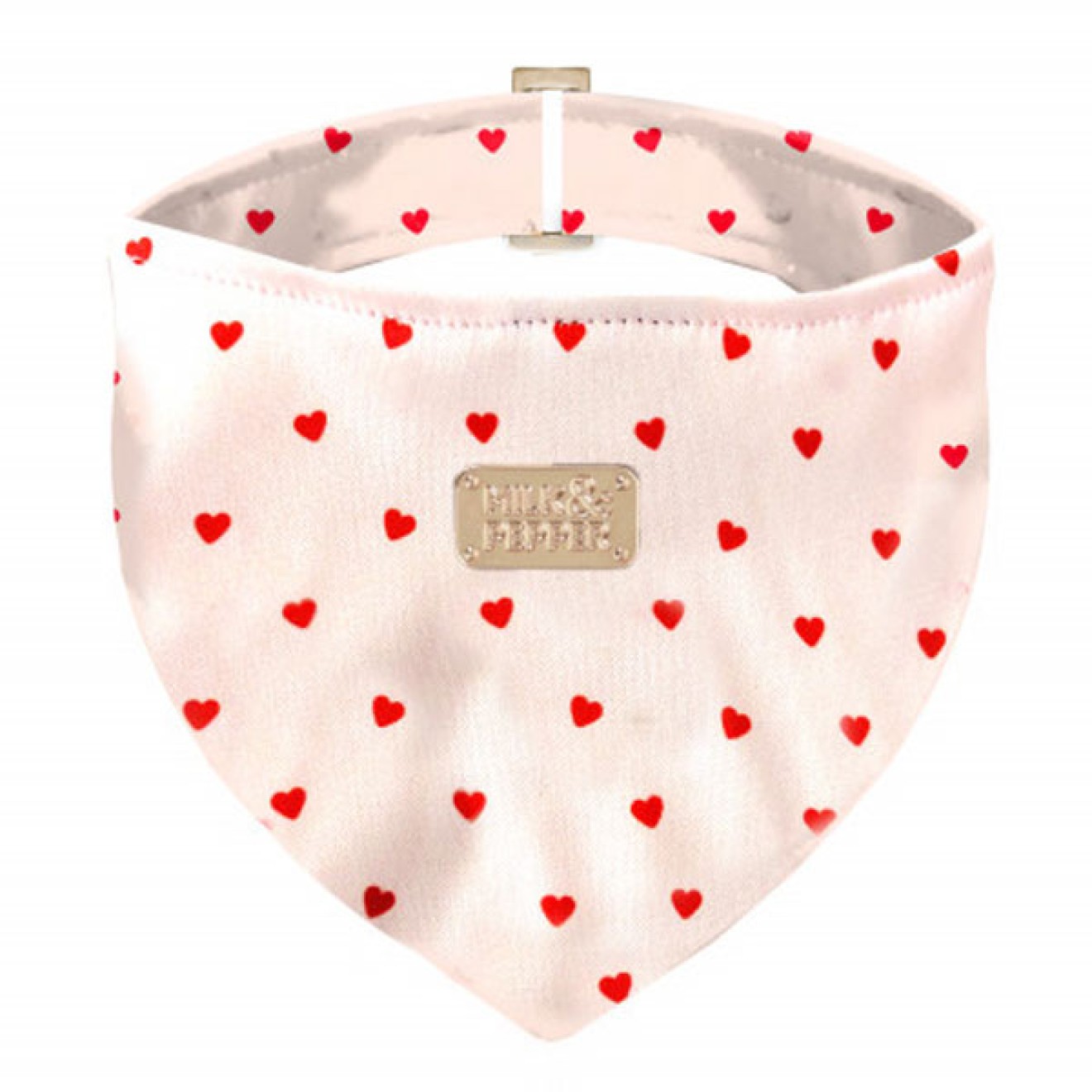 Hundehalstuch Seraphine mit Herzchen von Milk & Pepper