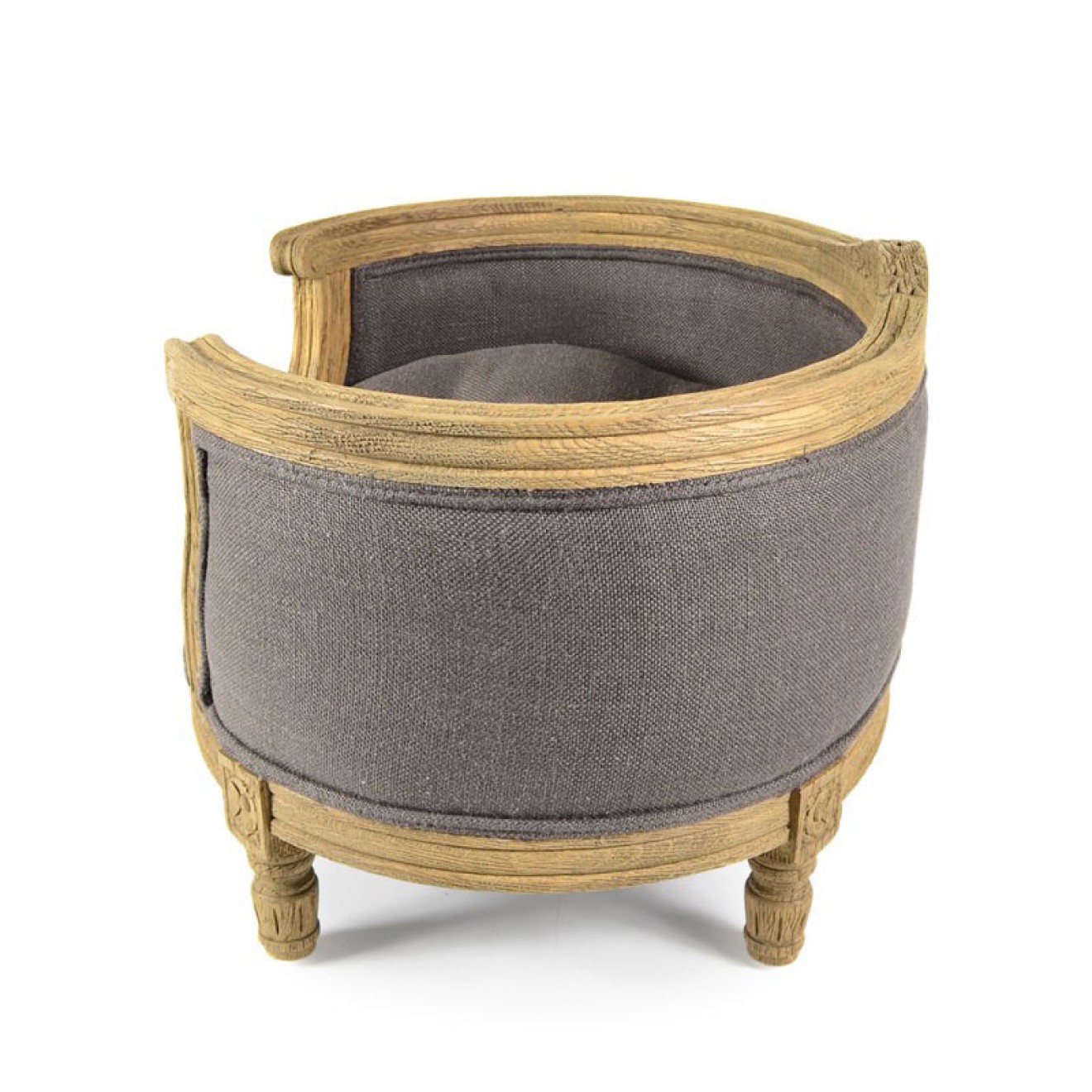 Barock-Hundesofa Louis XVI George taupe 49 x 40 cm