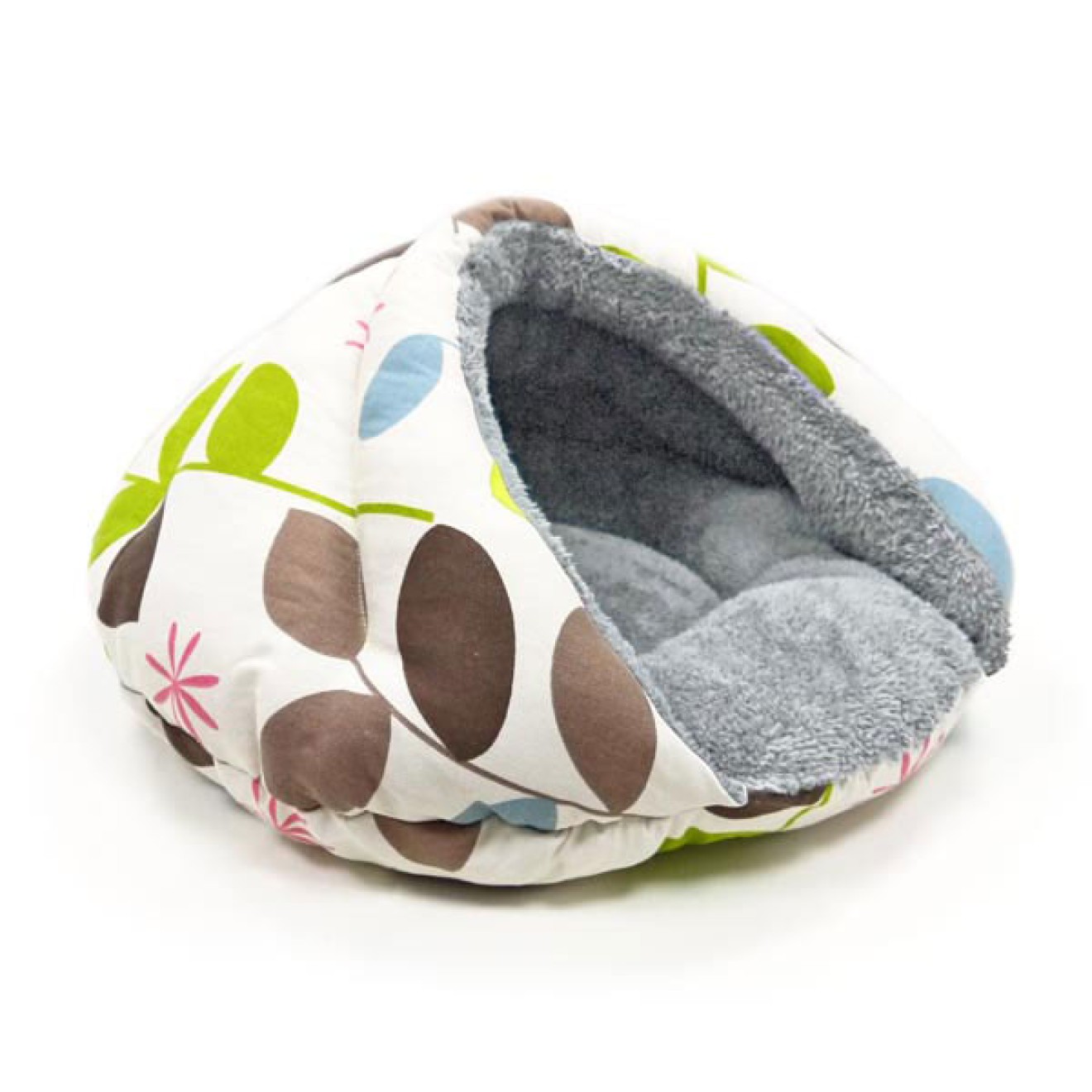 Burger-Hundebett mit Kuschel-Faktor