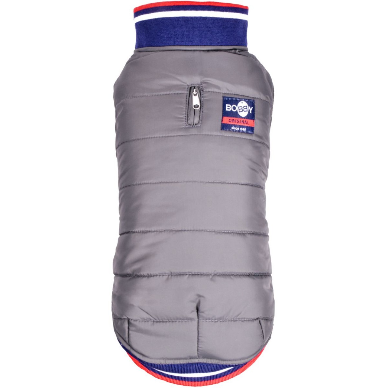 Gefütterter Hundemantel im College-Look Gr. 36