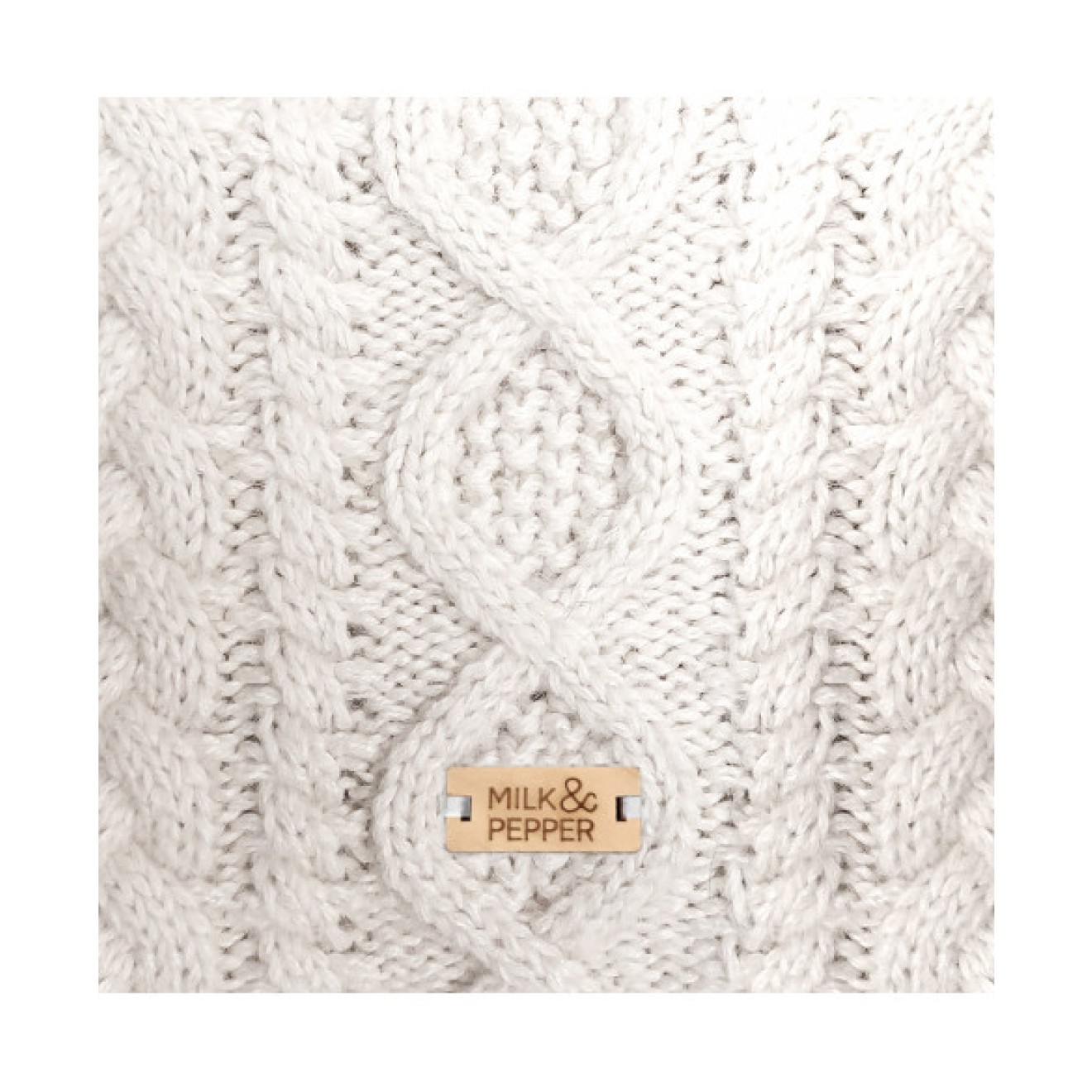 Zopfstrick-Hundepullover IRVIN off-white