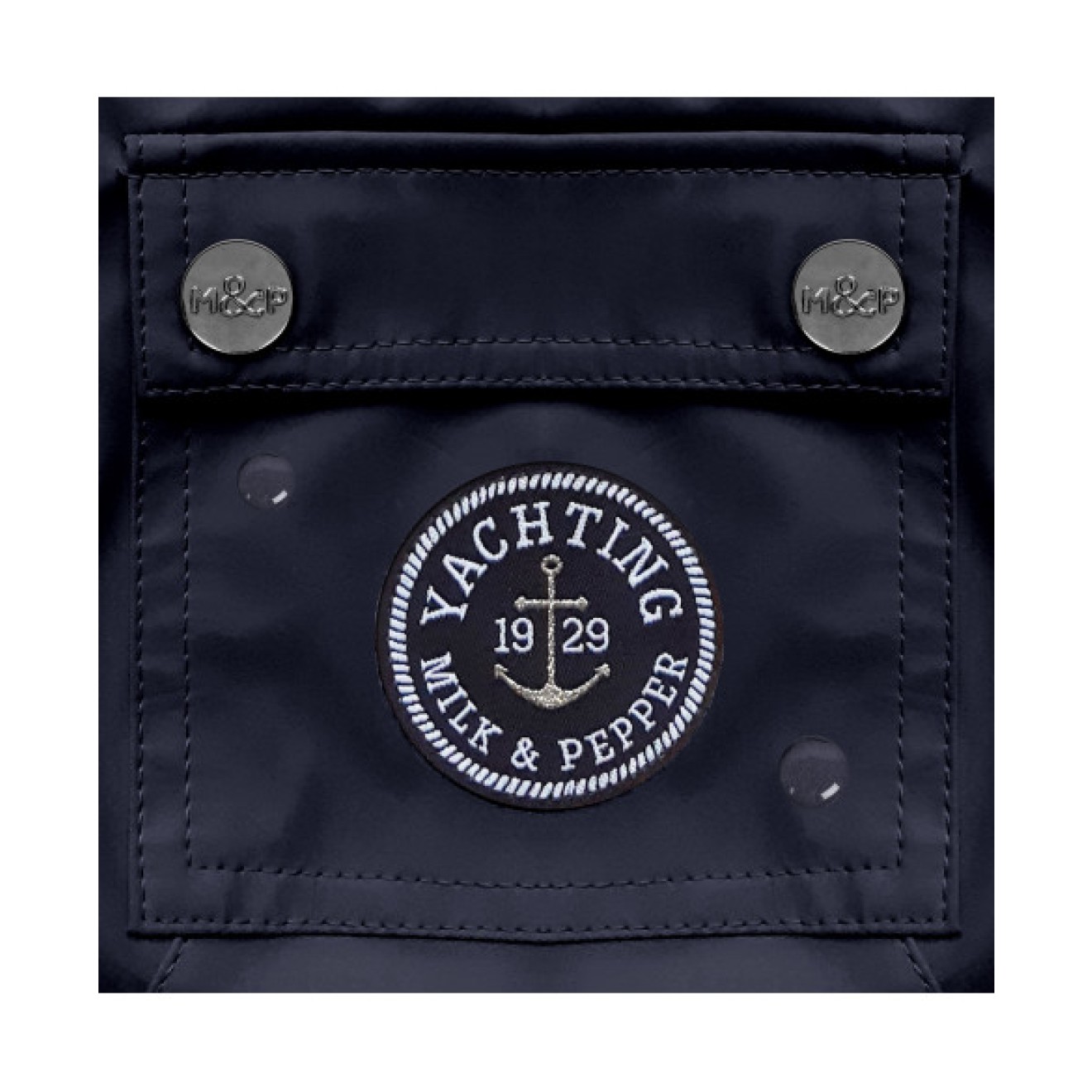 Hunde-Regenjacke YACHTING Milk & Pepper navy