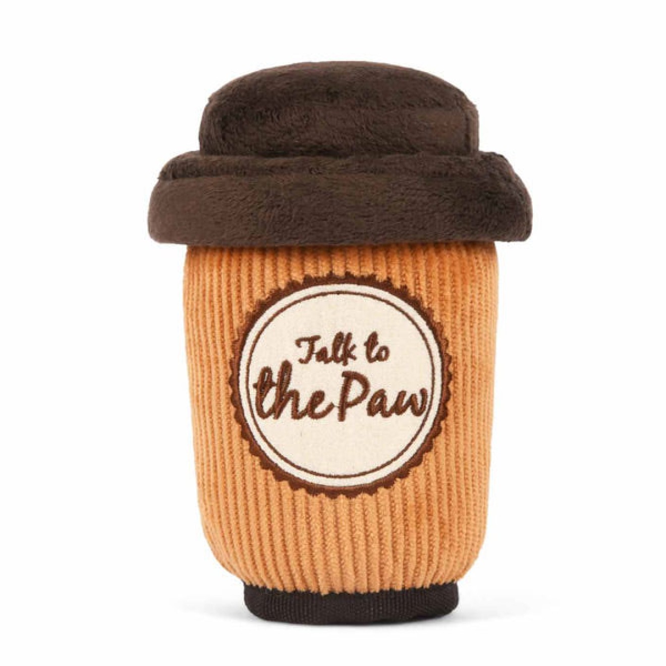 Robustes Hundespielzeug Coffee to Go mit abnehmbaren Deckel