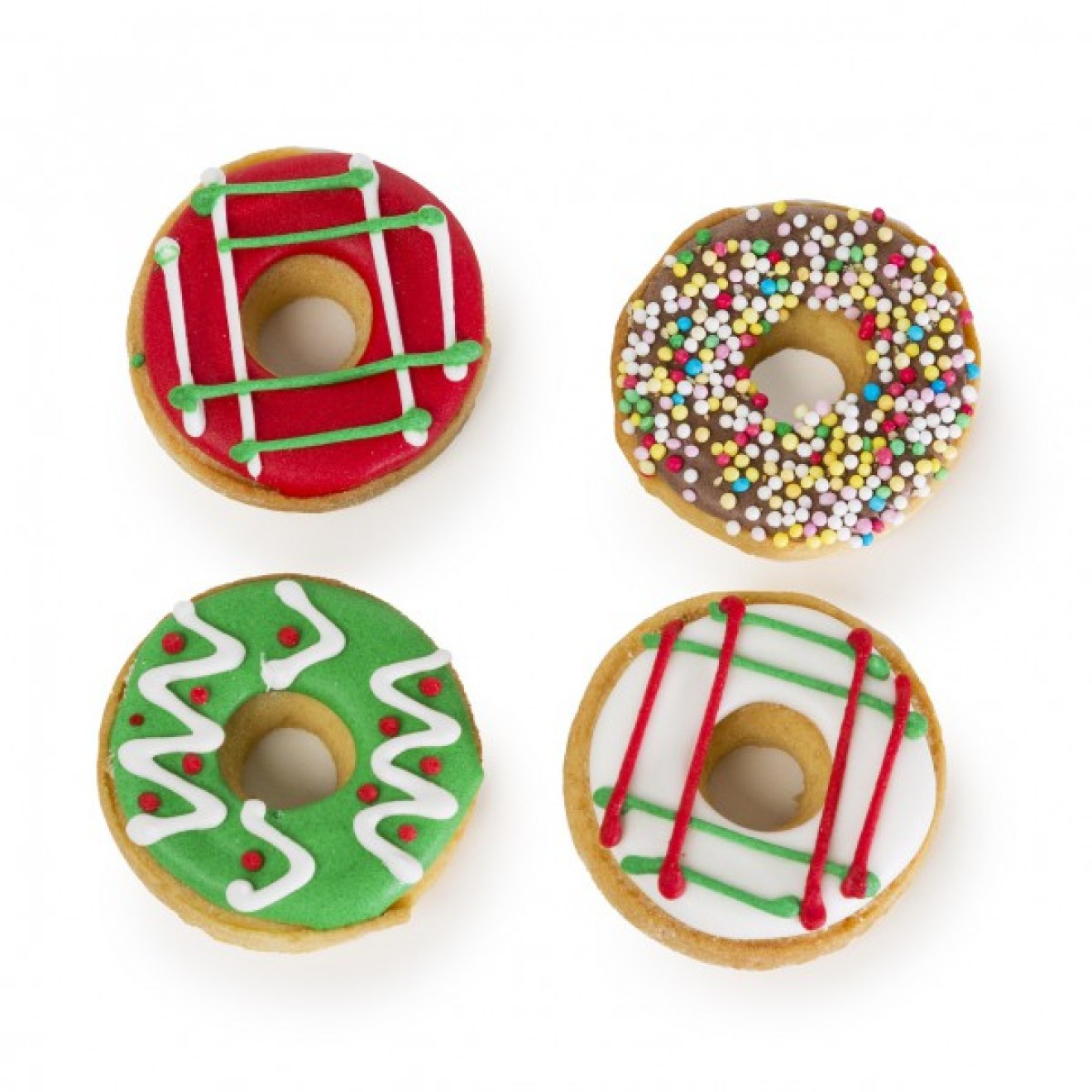 Weihnachtliche Donuts für Hunde in Geschenkschachtel
