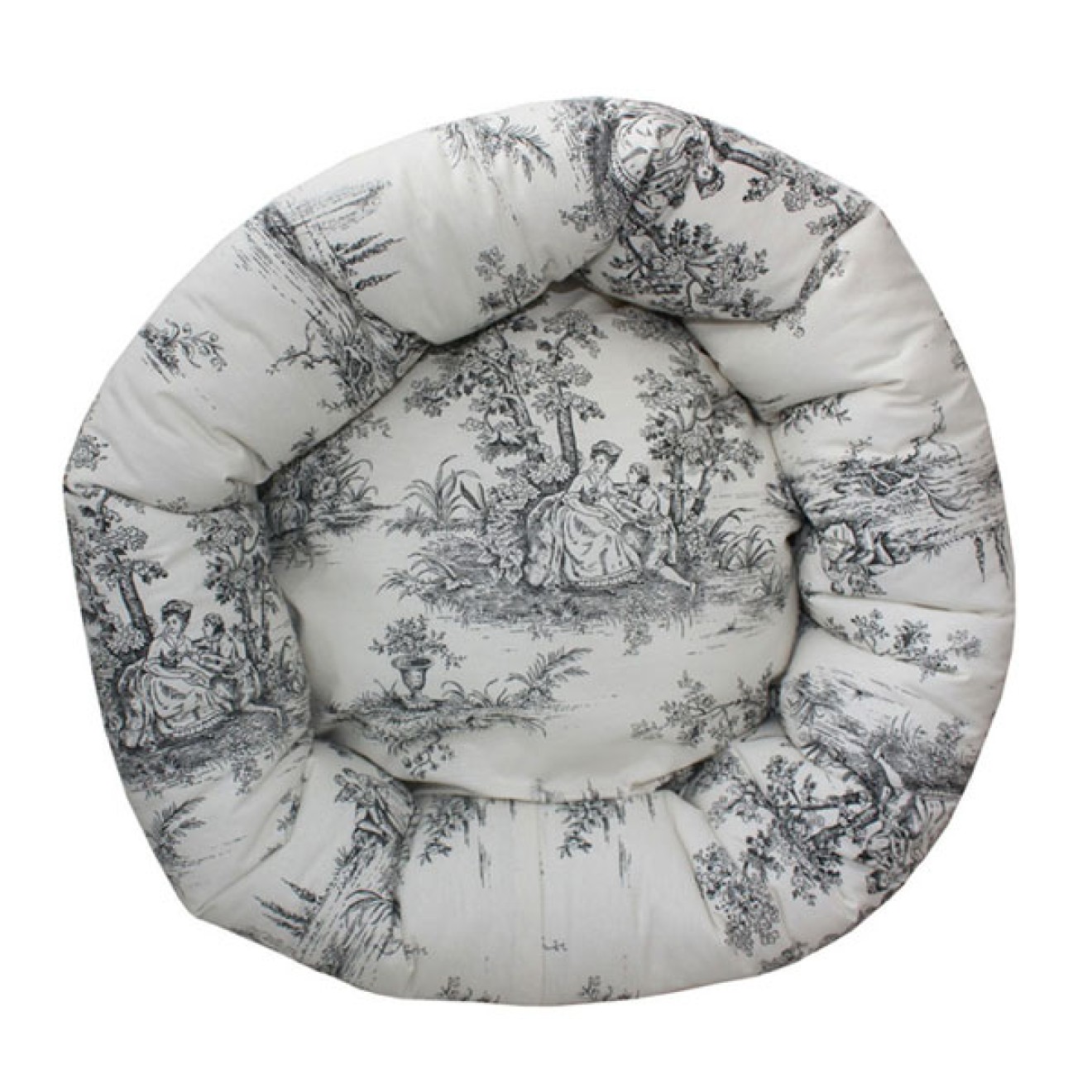 Donut-Hundebett Chateau schwarz 45 cm Durchmesser