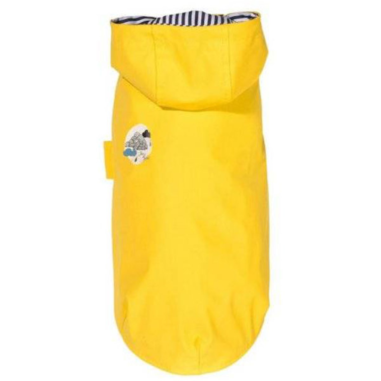 Gelbes Ölzeug für Hunde blau/weiß gefüttert Gr. 40M