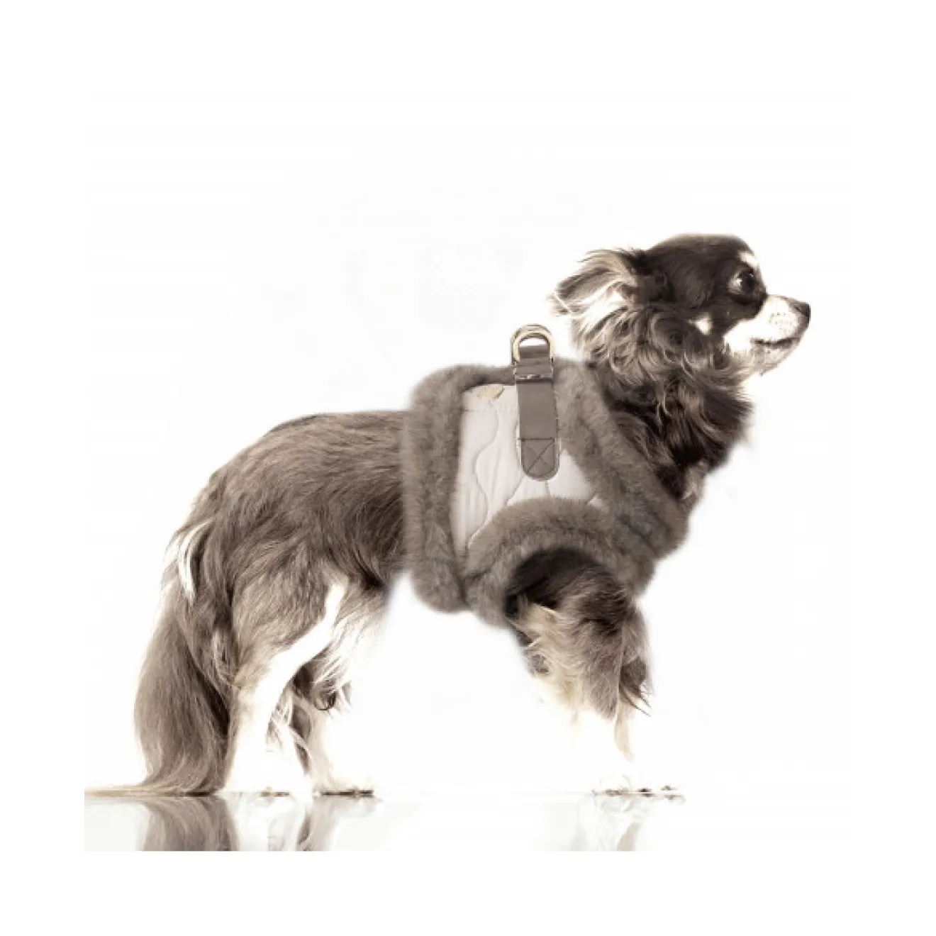 Softgeschirr ENOLA mit Kunstfell taupe