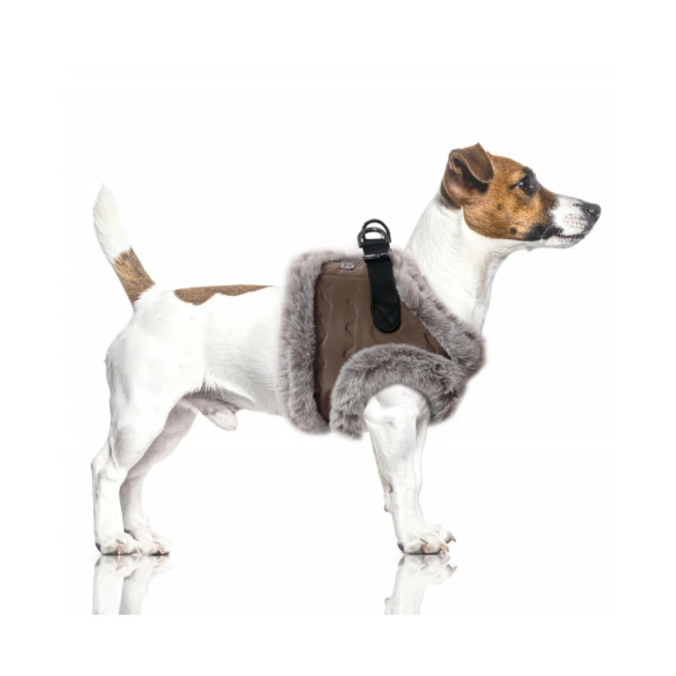 Softgeschirr LOUIS braun mit Kunstfell