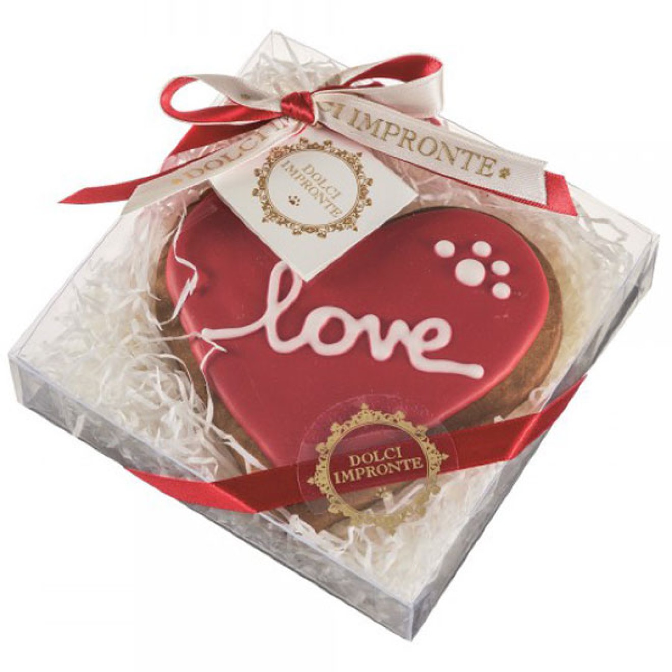 Herzchen-Hundekuchen LOVE in Geschenkbox