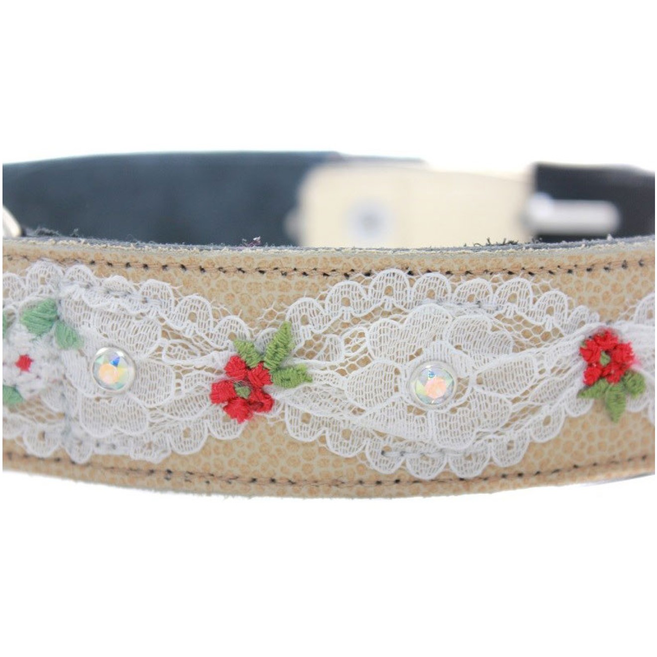 Hochzeits-Hundehalsband Honey, 37 cm Länge