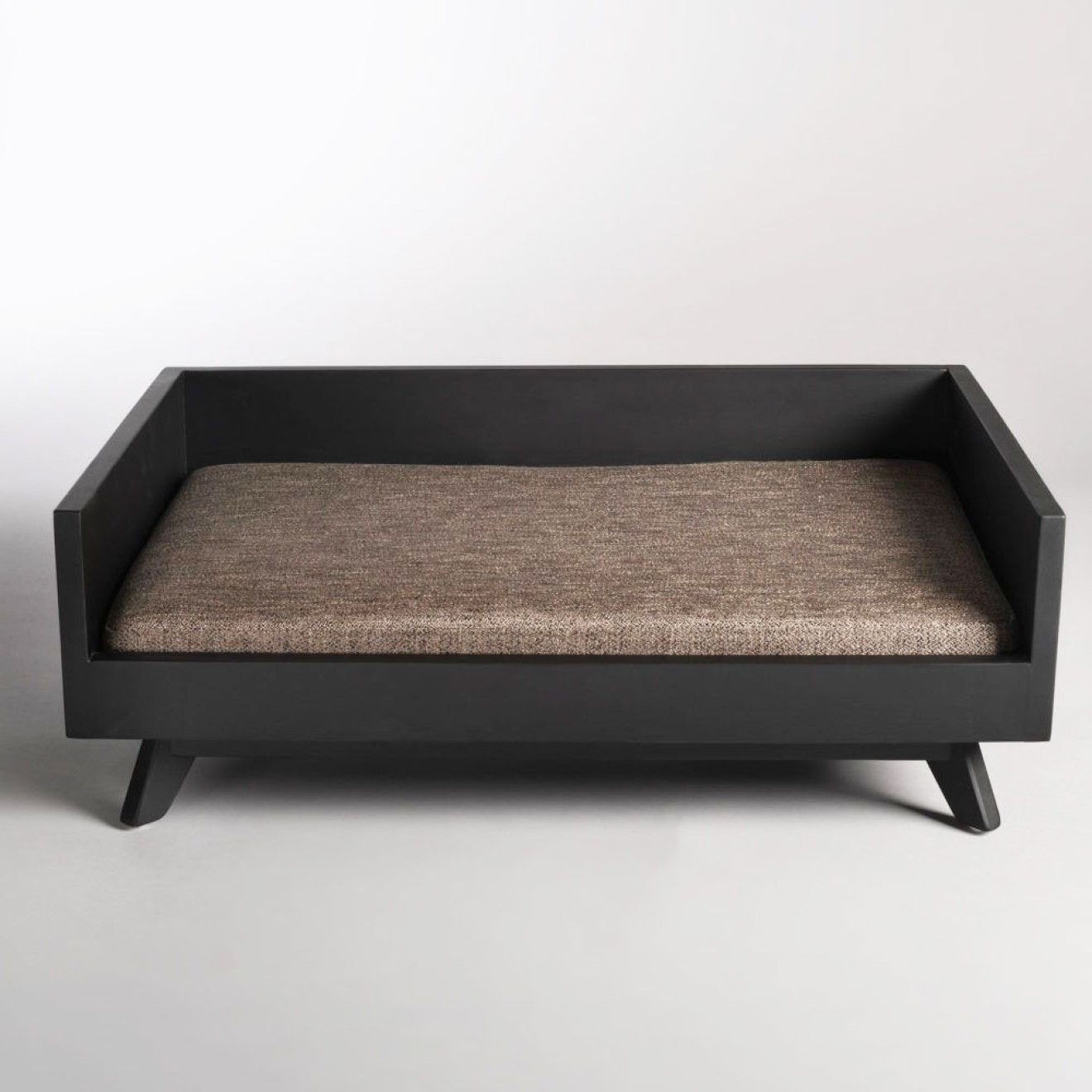 Design Holz-Hundesofa Scandic Style schwarz