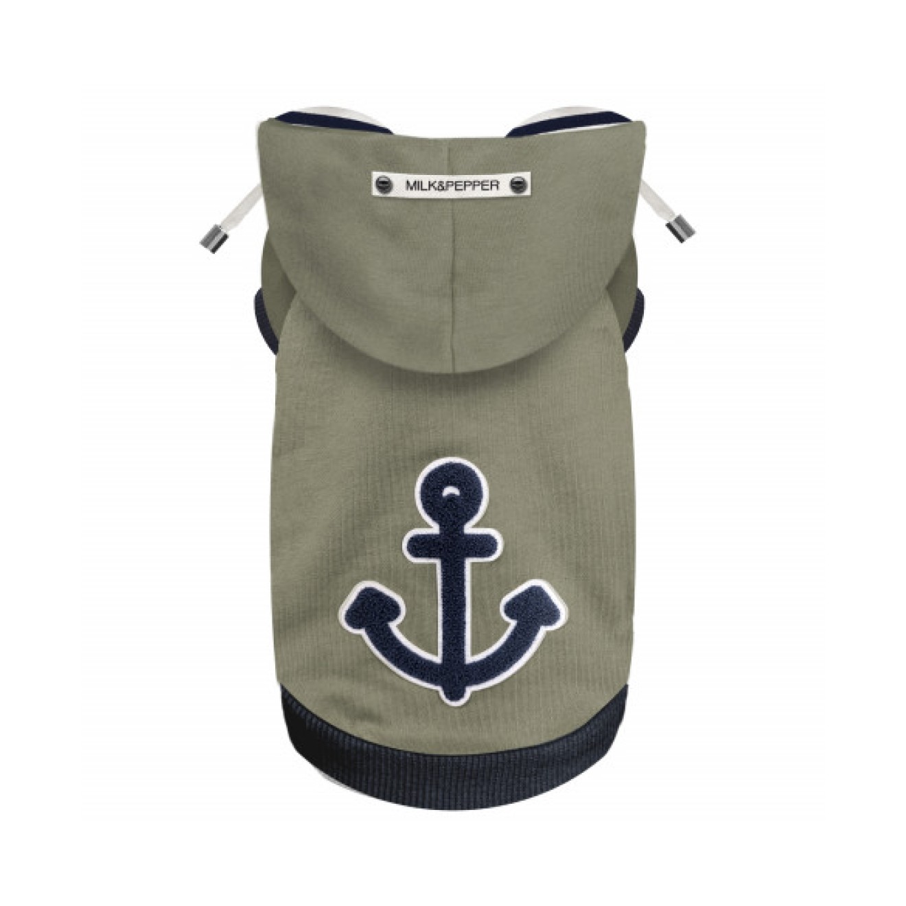 Maritimer Hunde-Hoodie TELIO aus Baumwolle