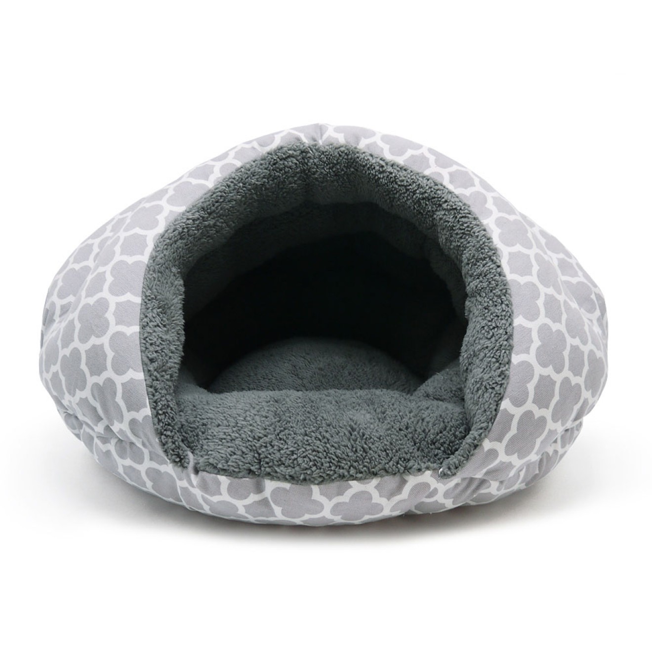 Hundehöhle mit Kuschel-Webpelz Diamond grey