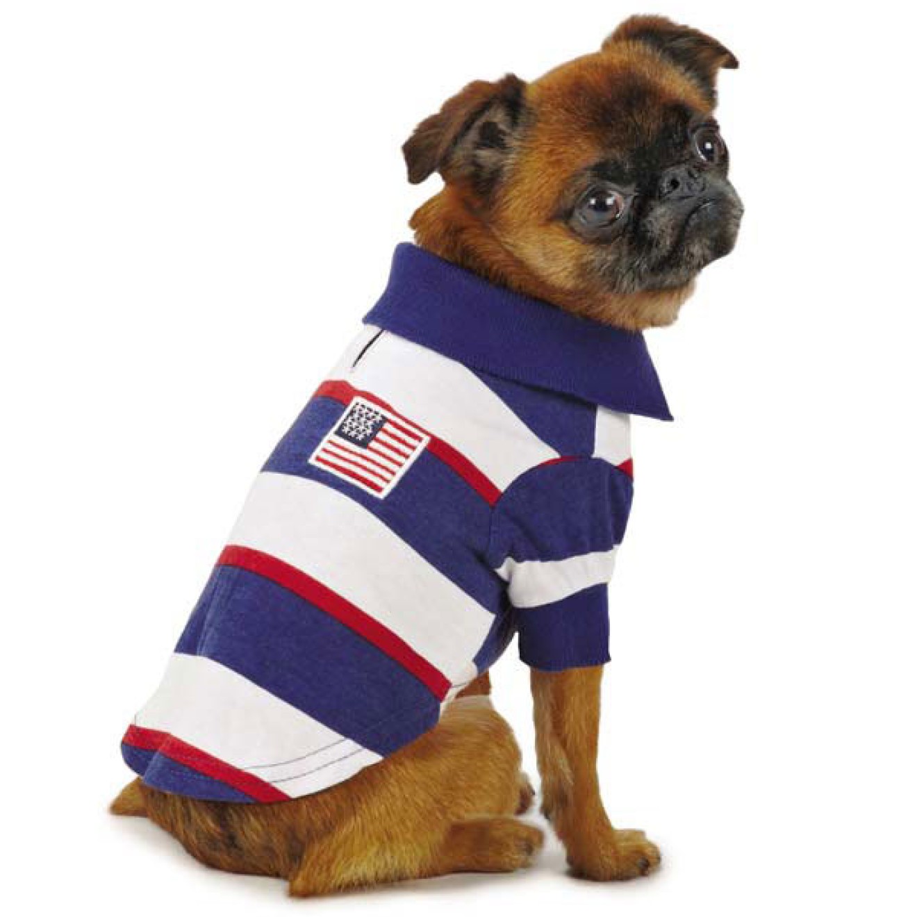 Hunde-Poloshirt USA mit LSF 40, Gr. XXS