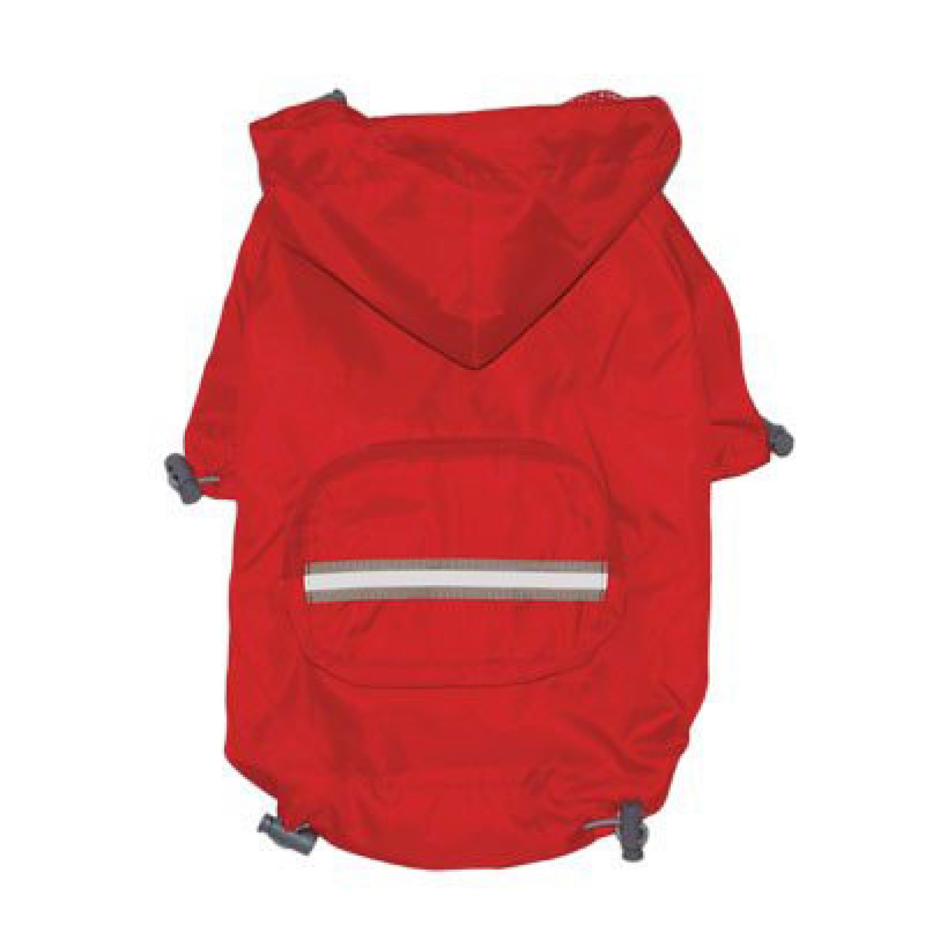 Pocket-Hunderegenmantel rot Gr. XS, S