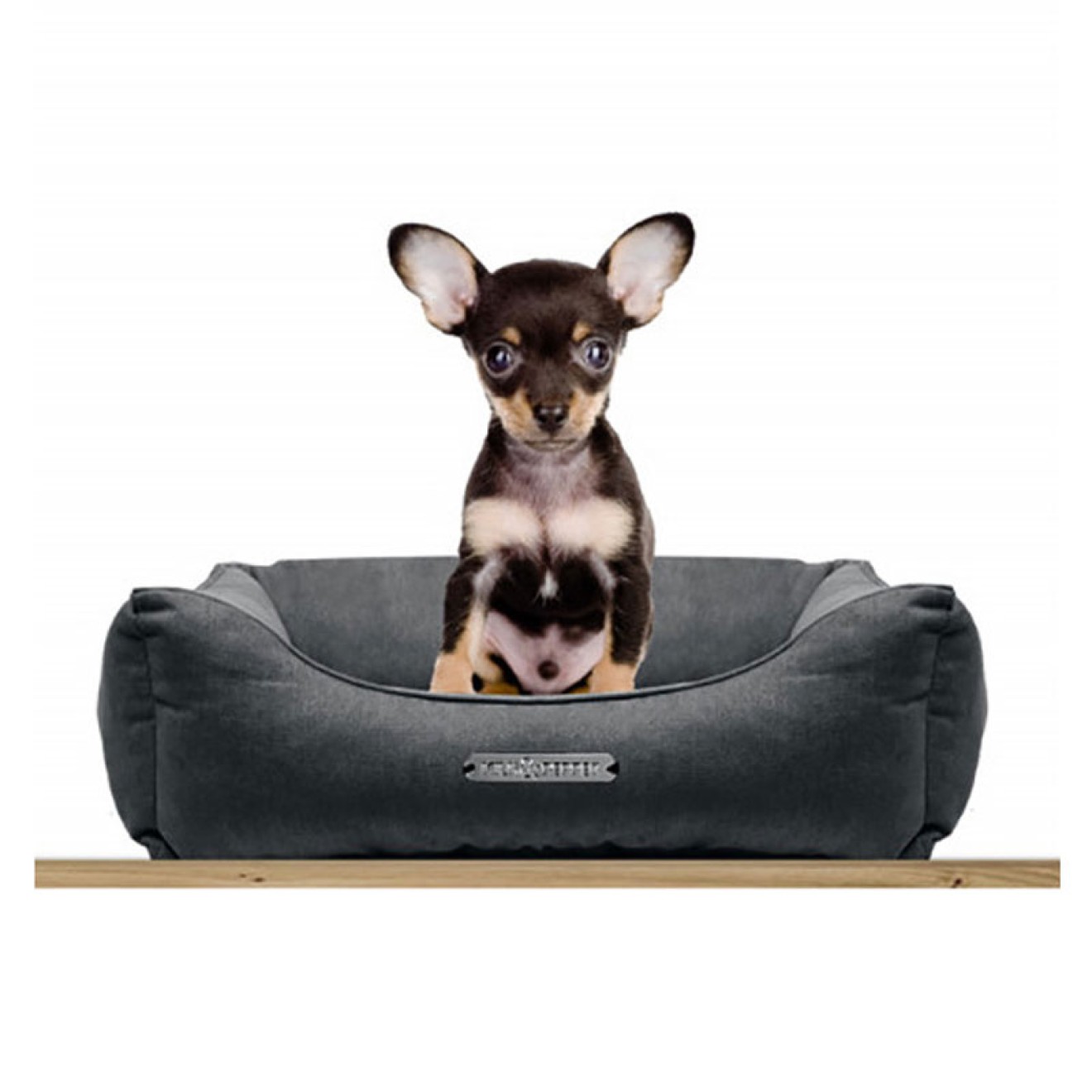 Milk & Pepper Hundesofa Saint Germain Gris 70 cm