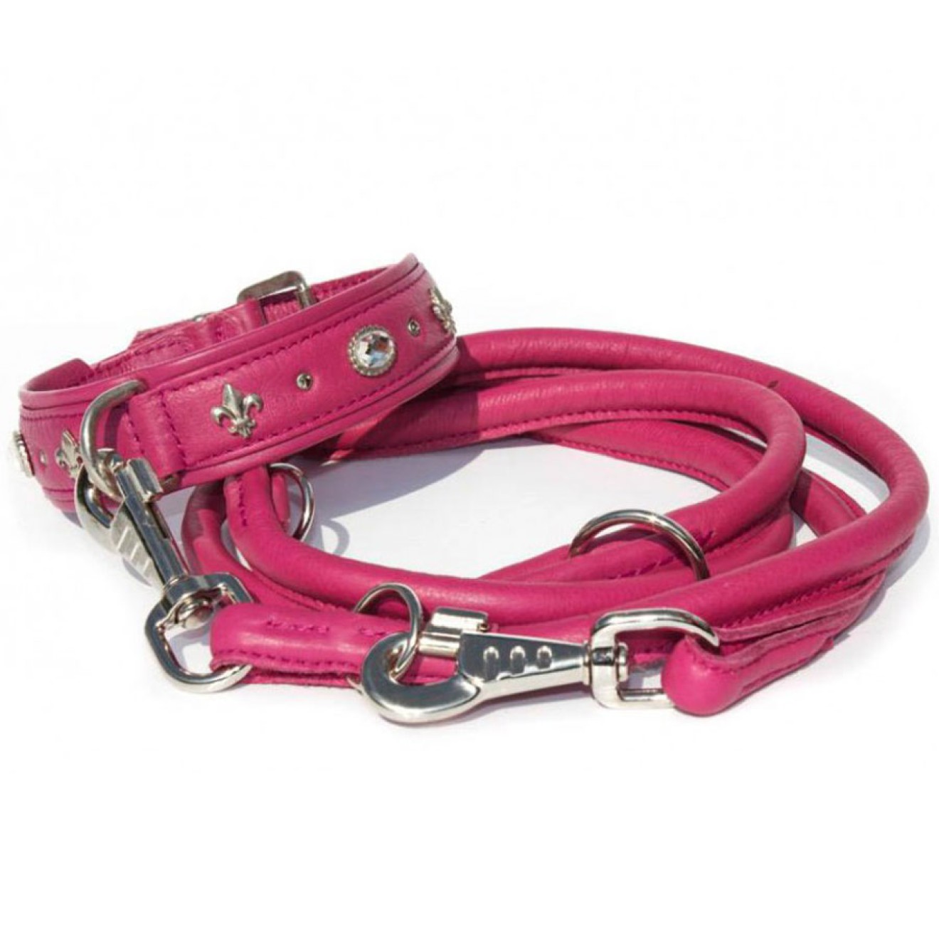 Hundehalsband Duchesse himbeere 55 cm