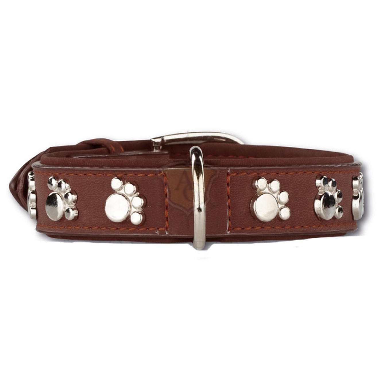 Hundeleine GIB PFÖTCHEN braun