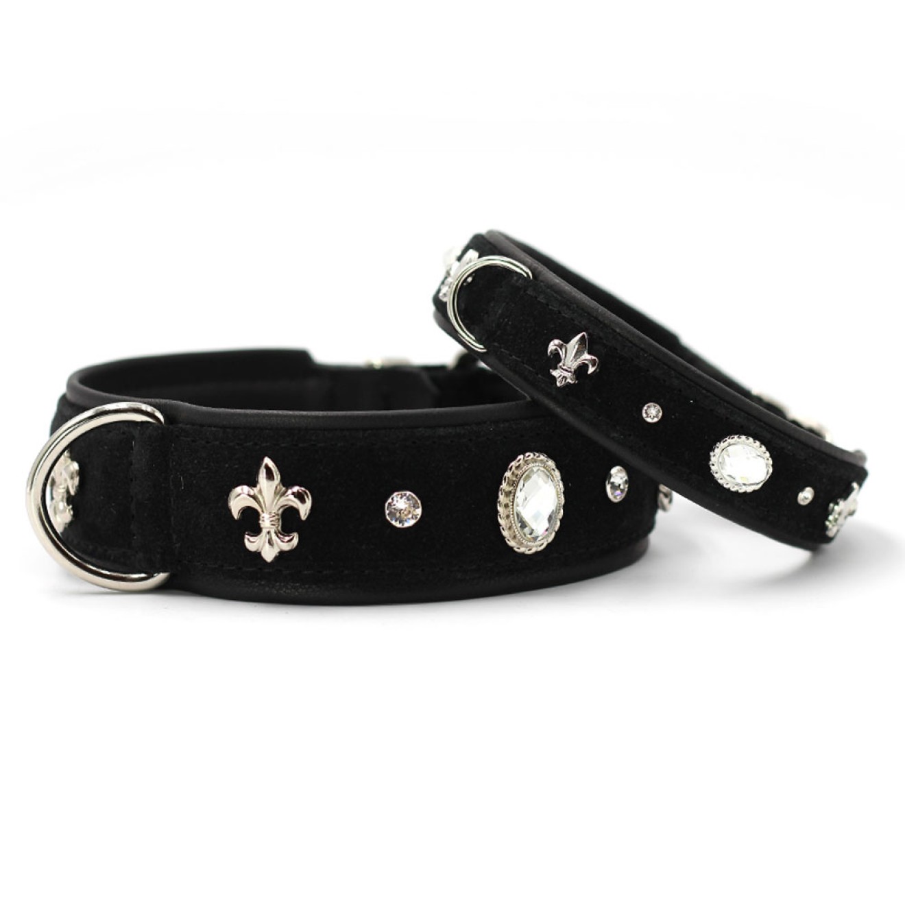 Hundehalsband Landlord schwarz, Längen 35 - 75 cm