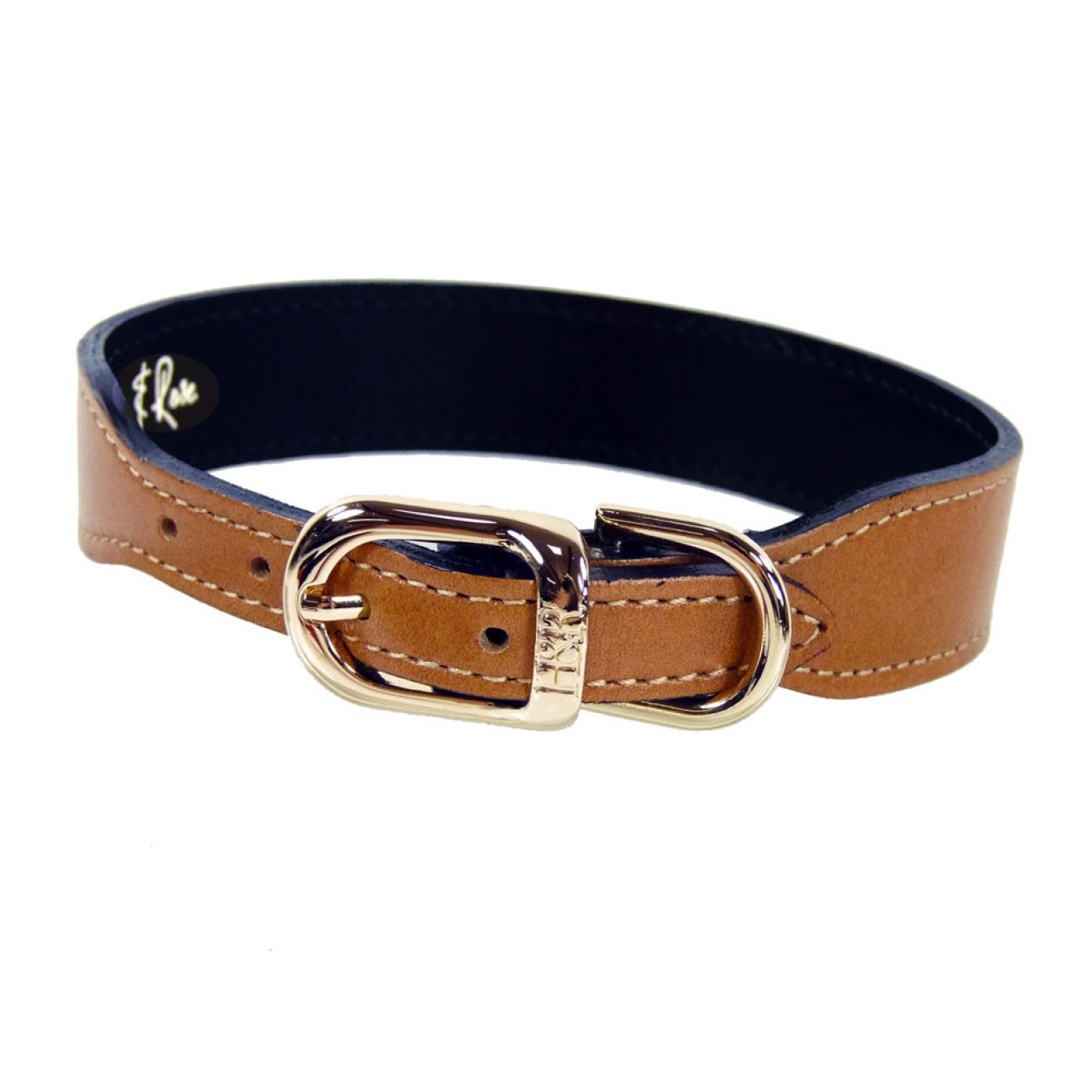 Hundehalsband HORSE Hardware 22 Karat vergoldet