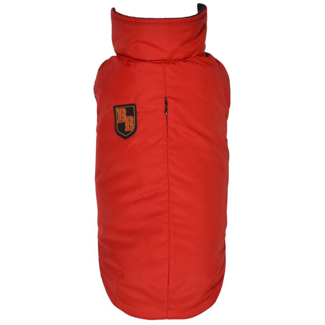 Warmer Hundemantel BB rot - auch für Mops & Bully