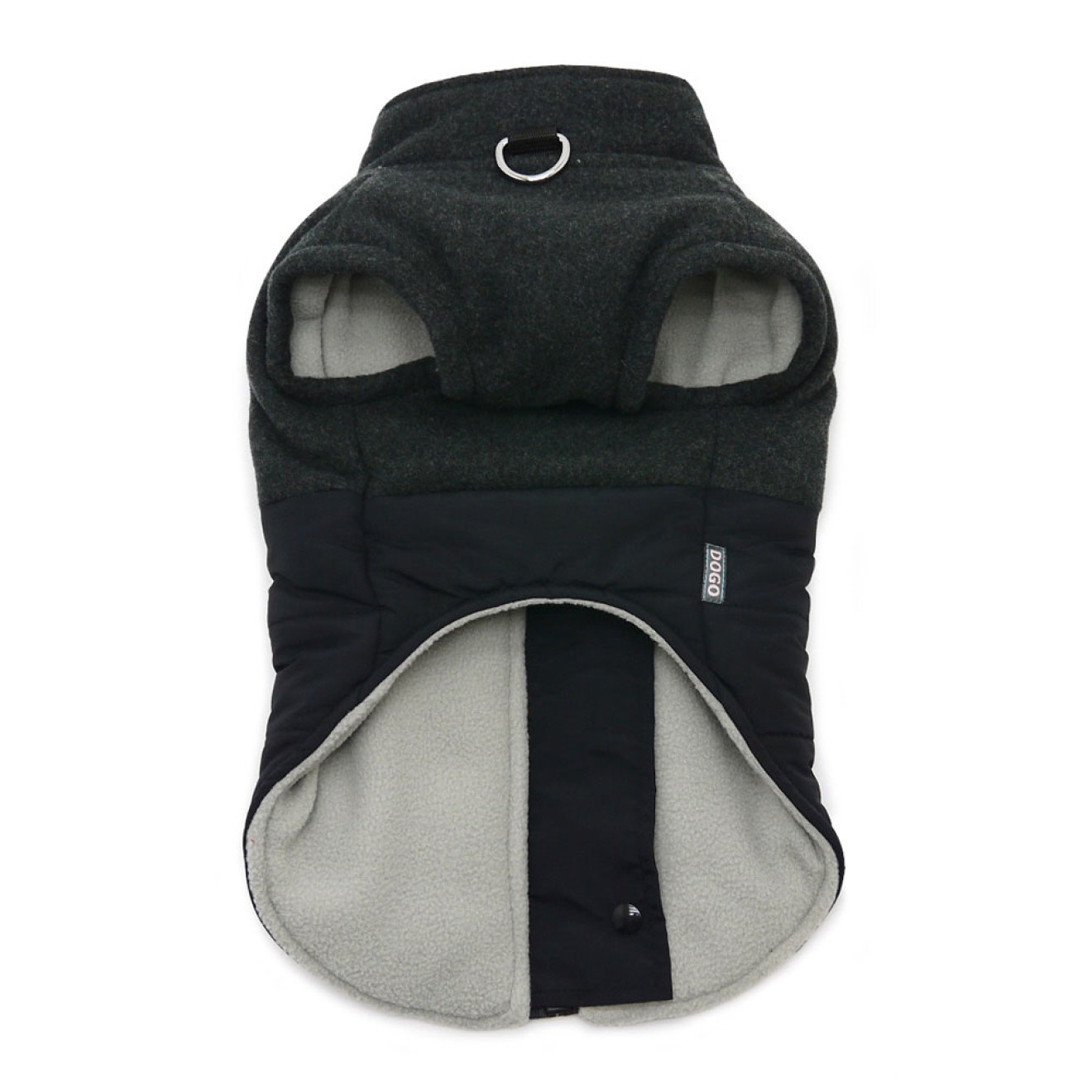 Gefütterter Hundemantel Midtown schwarz Gr. XL, 2XL