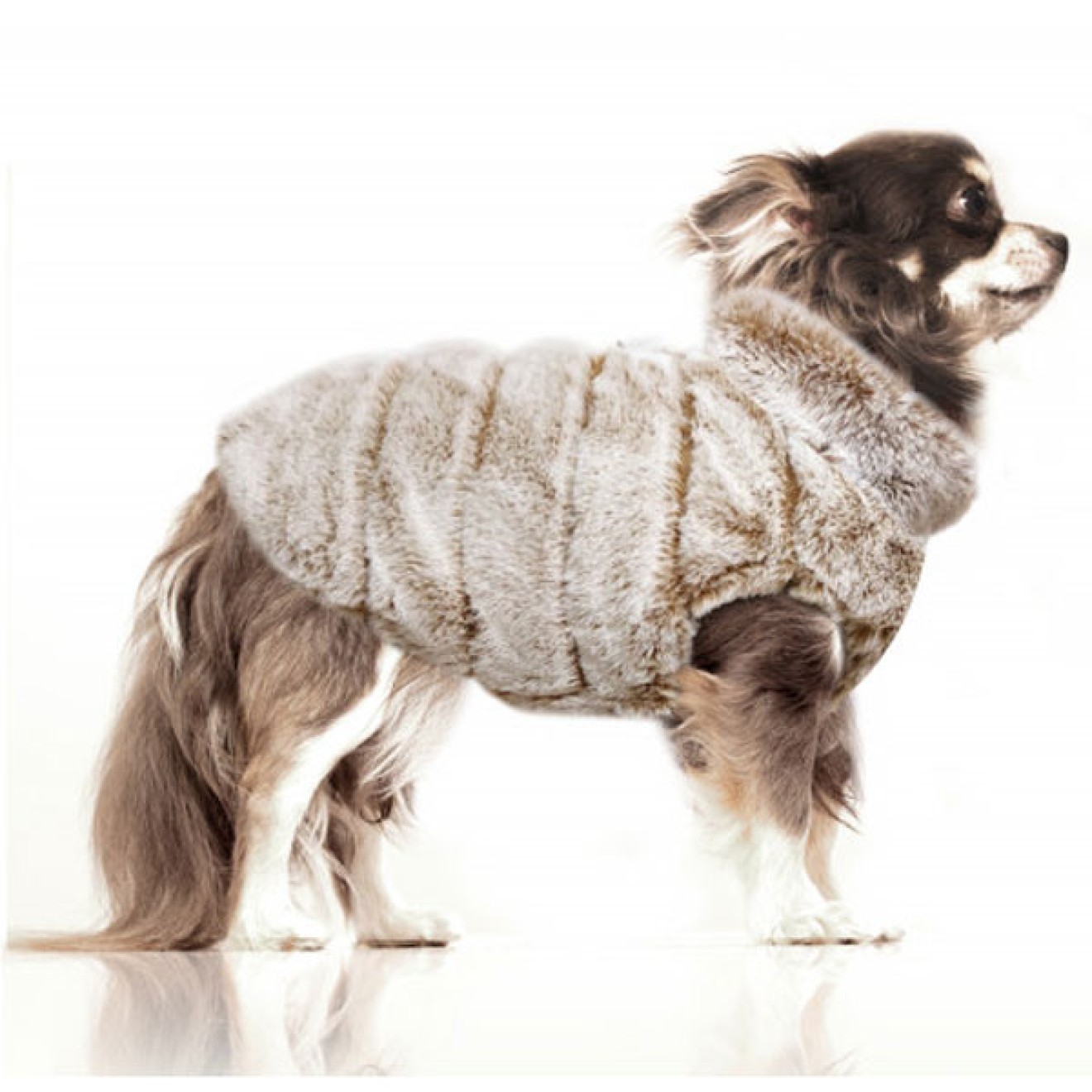 Milk & Pepper Wende-Hundemantel Vadim navy mit Plüsch