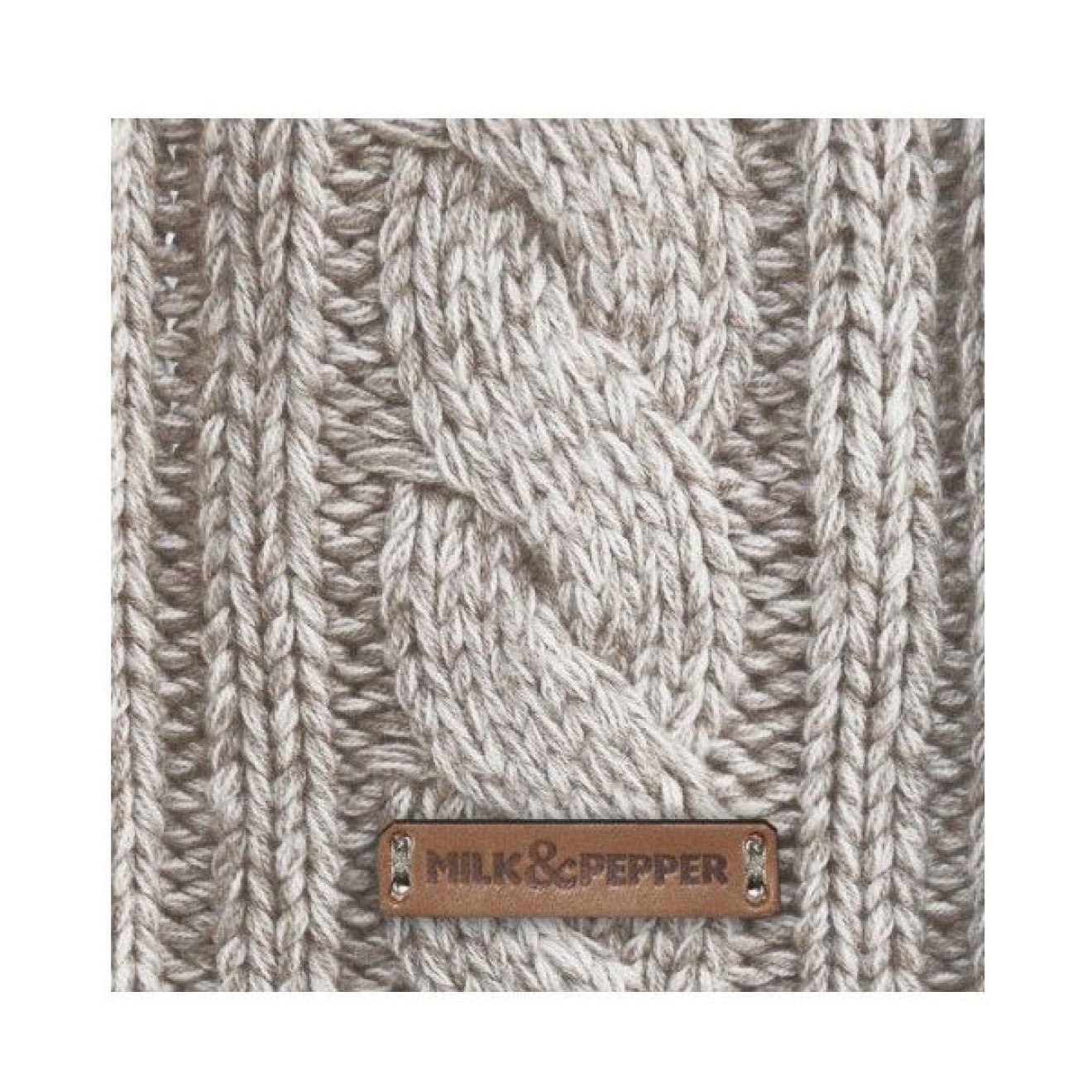 Milk & Pepper Strick-Hundepullover Irish Ecru