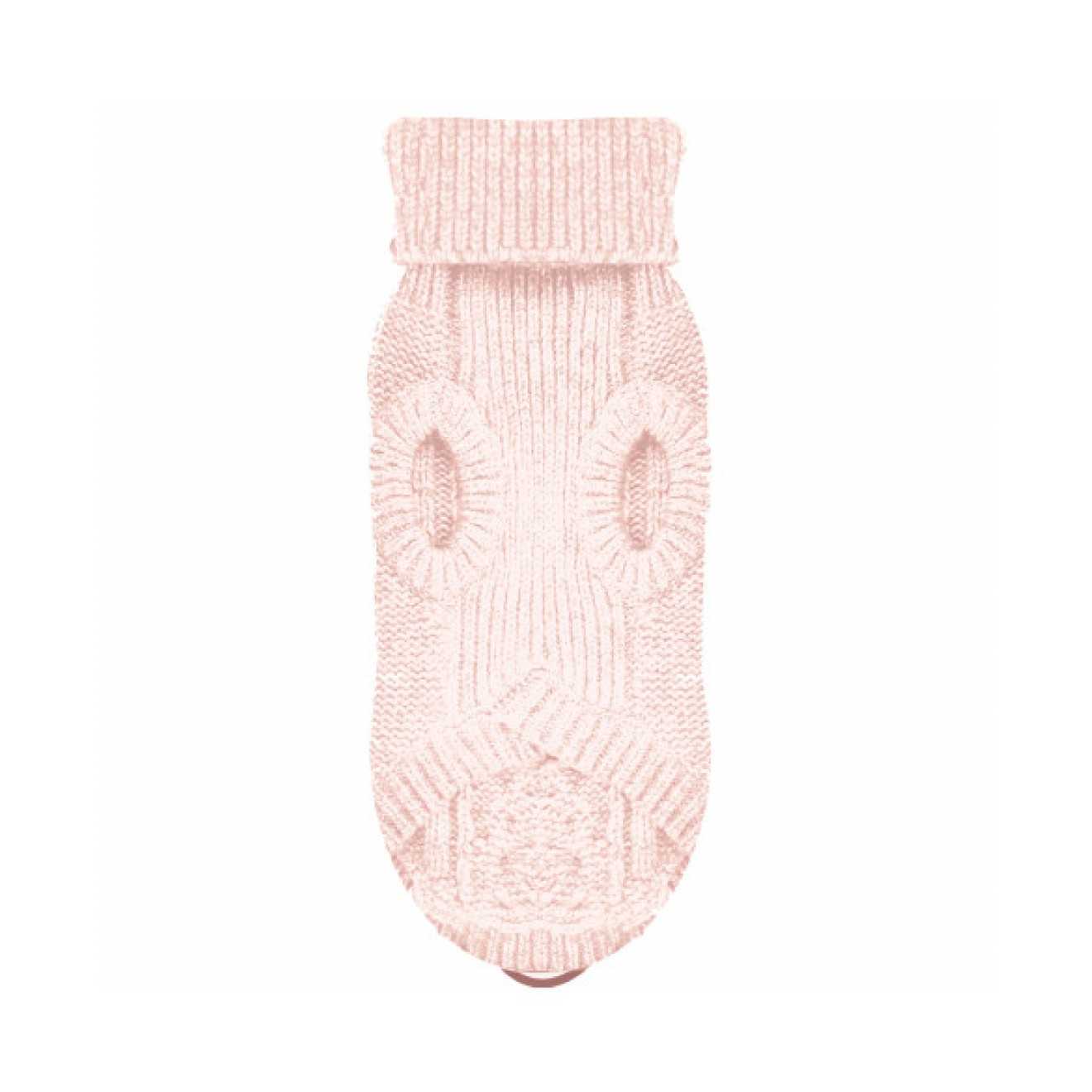Hundepullover IRVIN rose mit Strickmuster