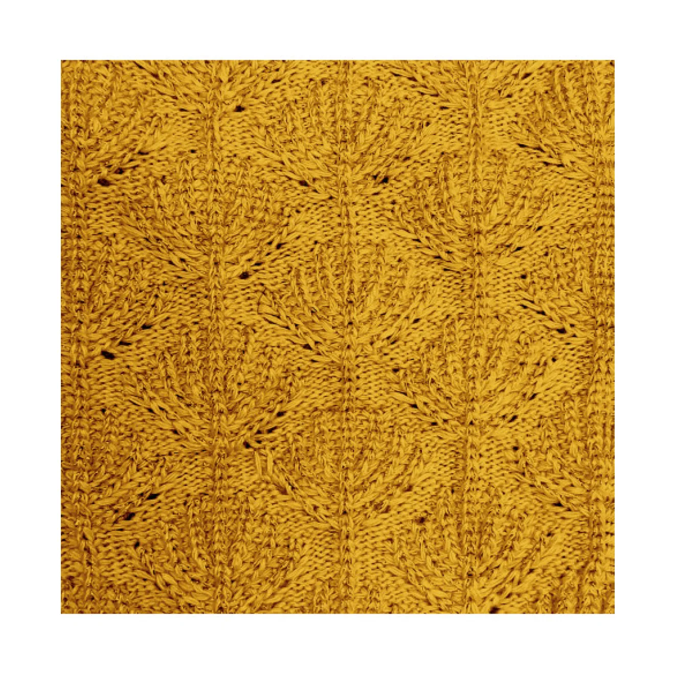 Jacquard-Hundepullover CALY Senf für kleine bis mittelgroße Rassen