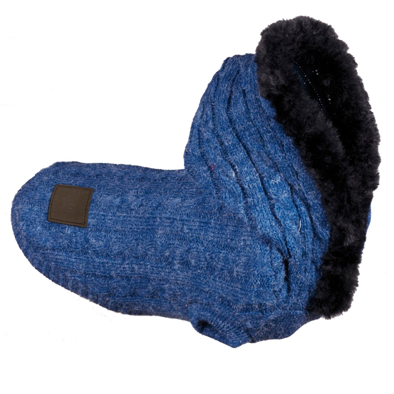 Zopfmuster-Hundepulli mit Kapuze Längen 30 - 50 cm