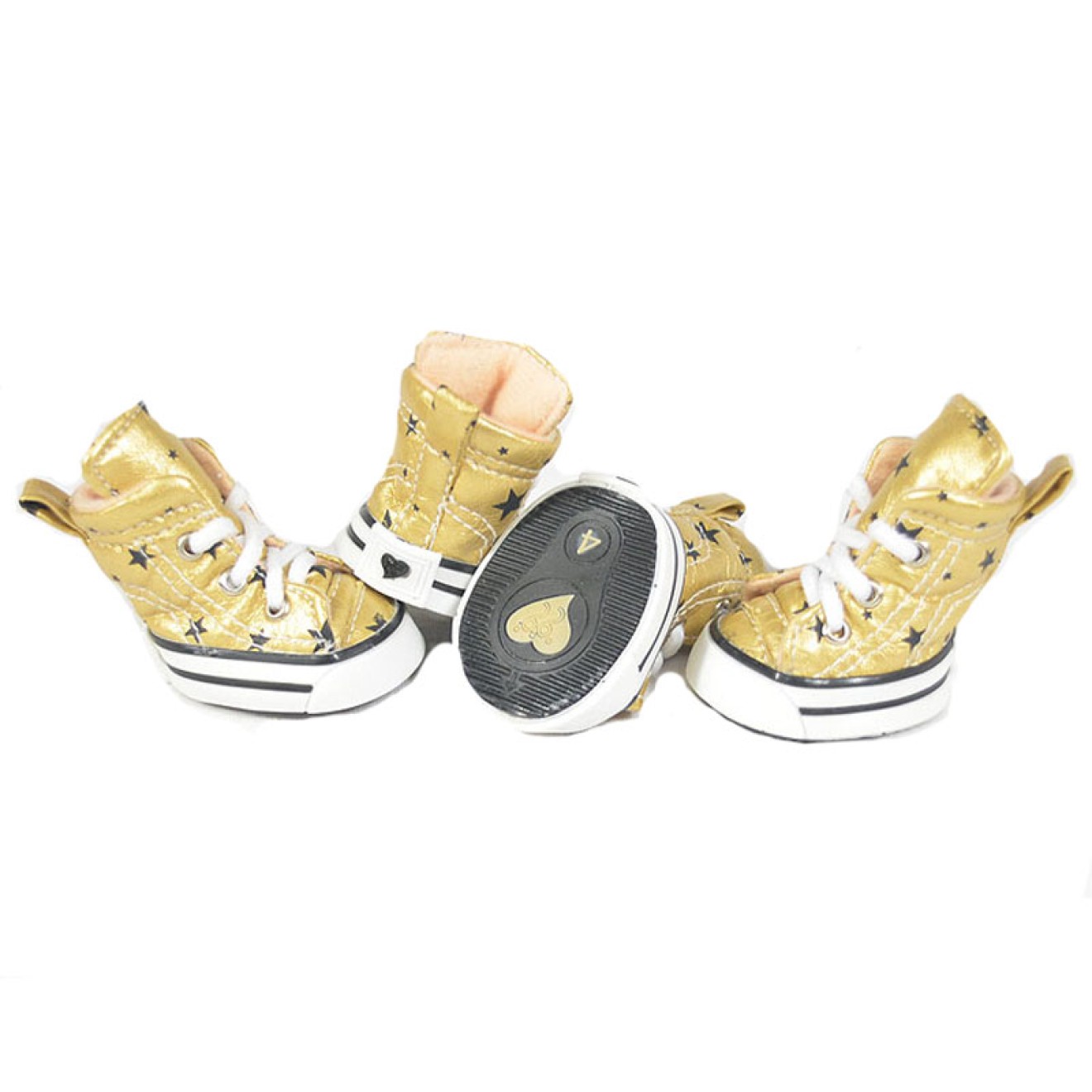 Hunde-Sneakers BE A STAR gold