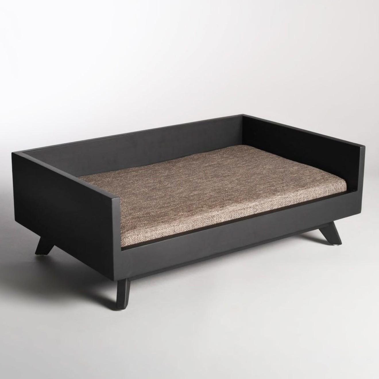 Design Holz-Hundesofa Scandic Style schwarz