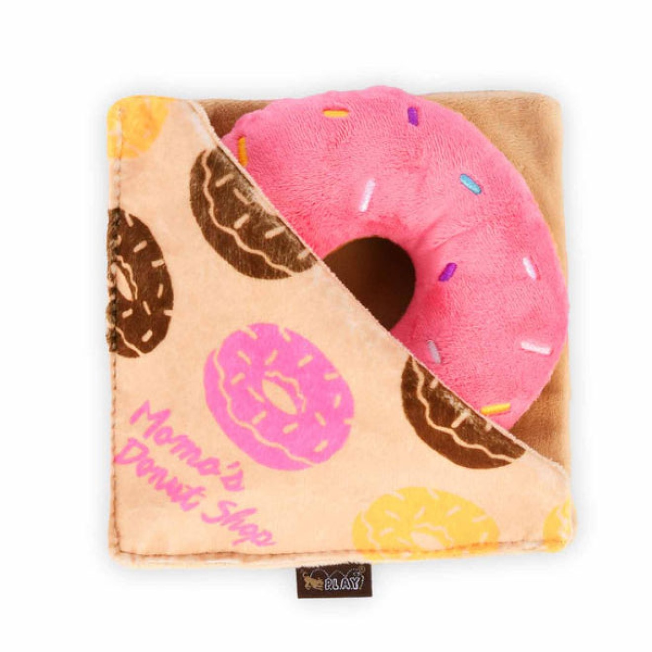 Stabiles Hundespielzeug DONUT in Knisterverpackung