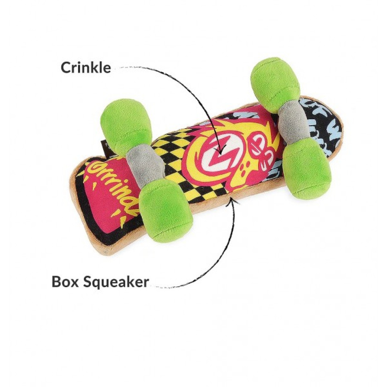 Robustes Hundespielzeug SKATEBOARD