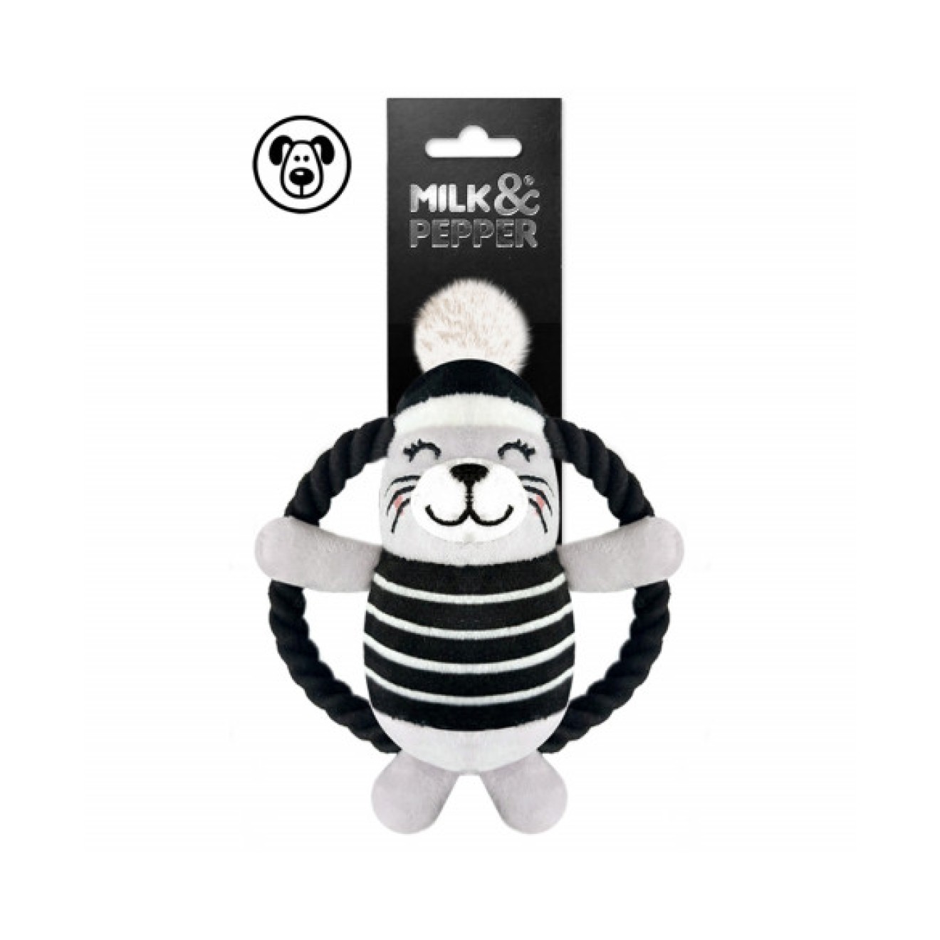 Milk & Pepper Tau-Hundespielzeug EDNA mit Pudelmütze