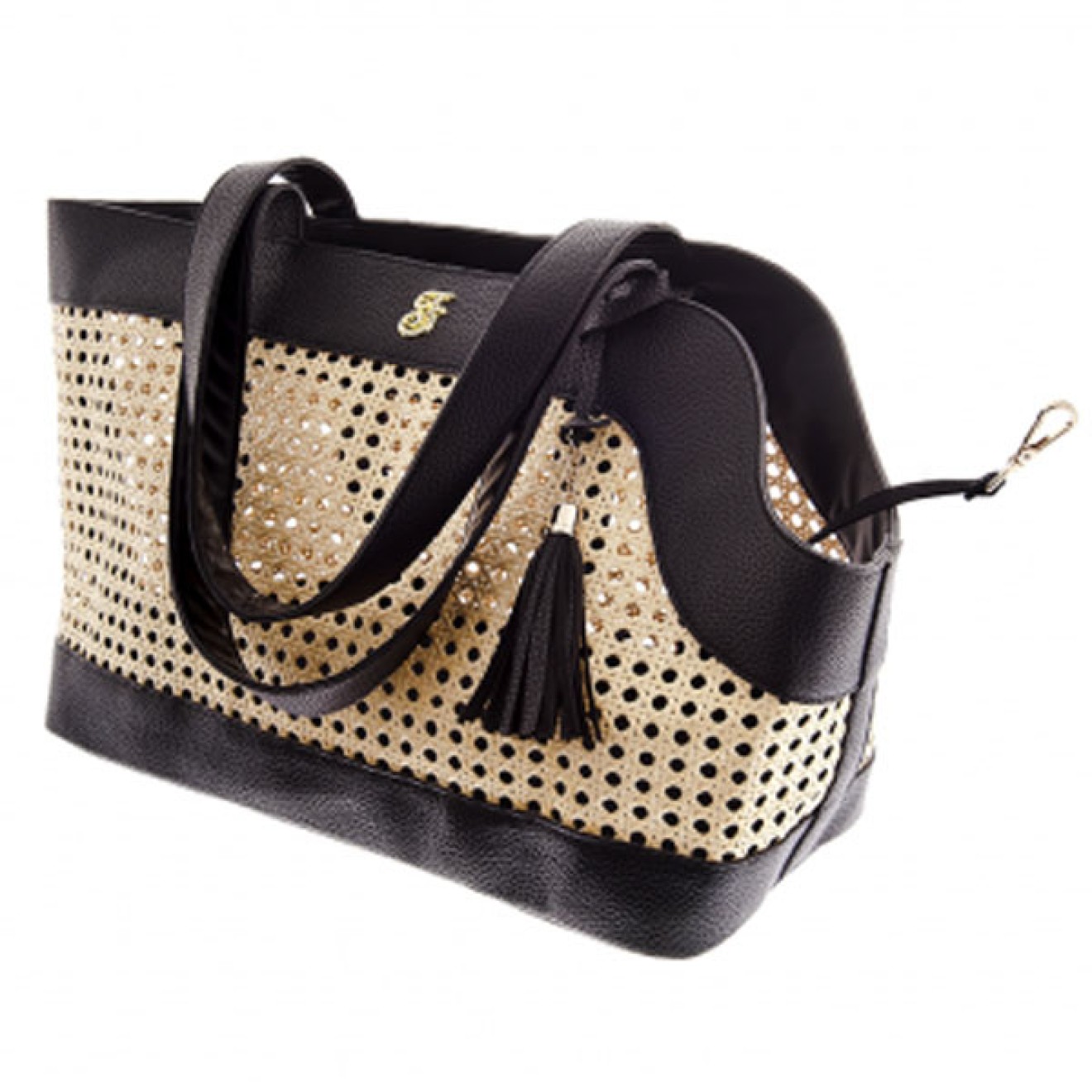 Edle Hundetasche Cannes-Style mit Quaste