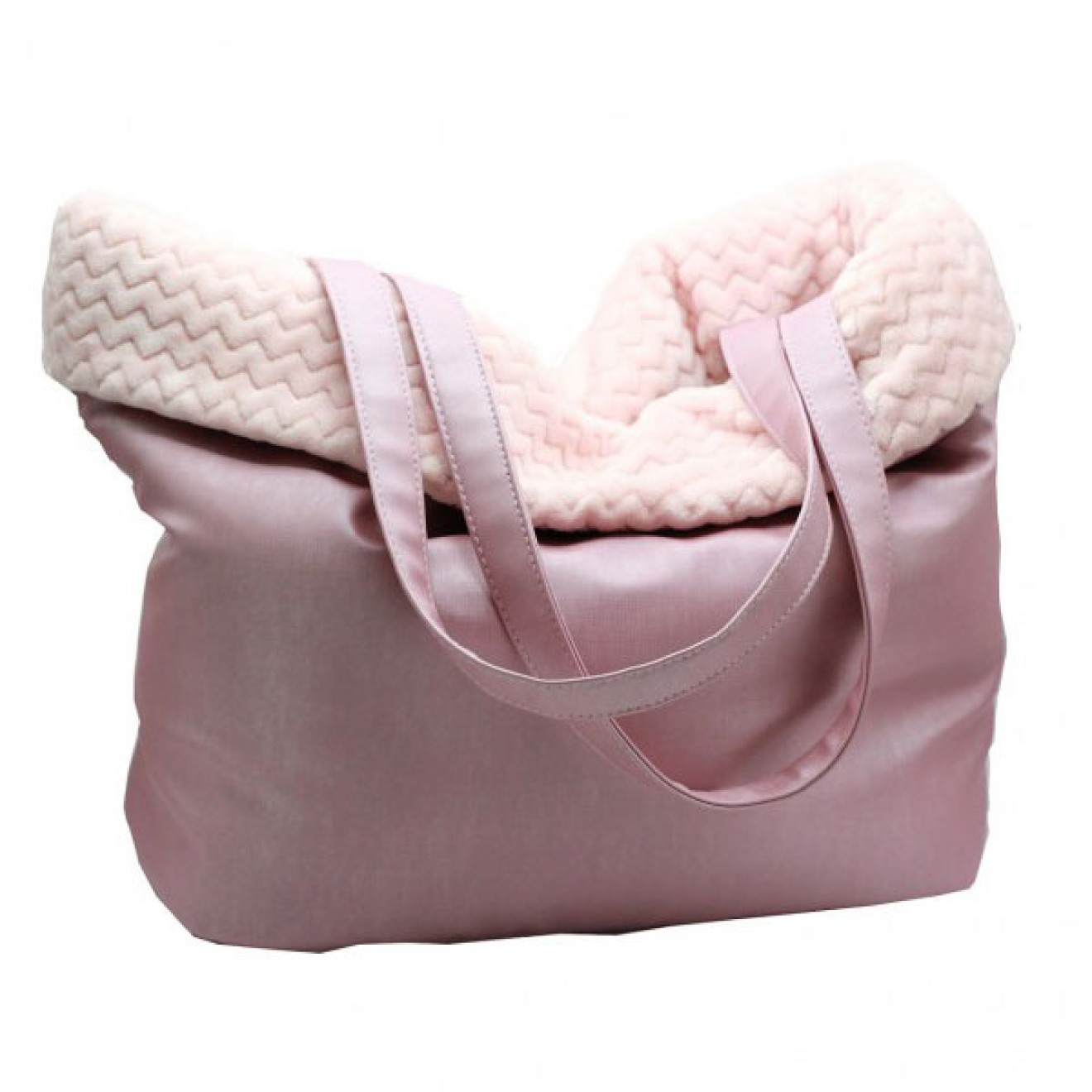 Fell-Hundetasche VENEZIA Baby Bush rosa