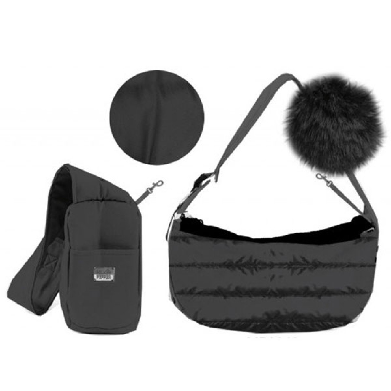Milk & Pepper Hundetasche IRIS black