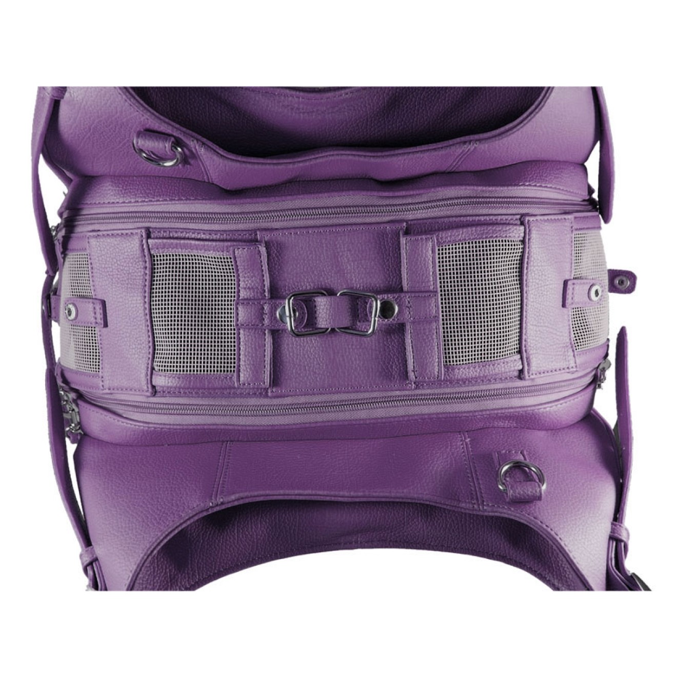 Leder-Hundetasche Roma flieder