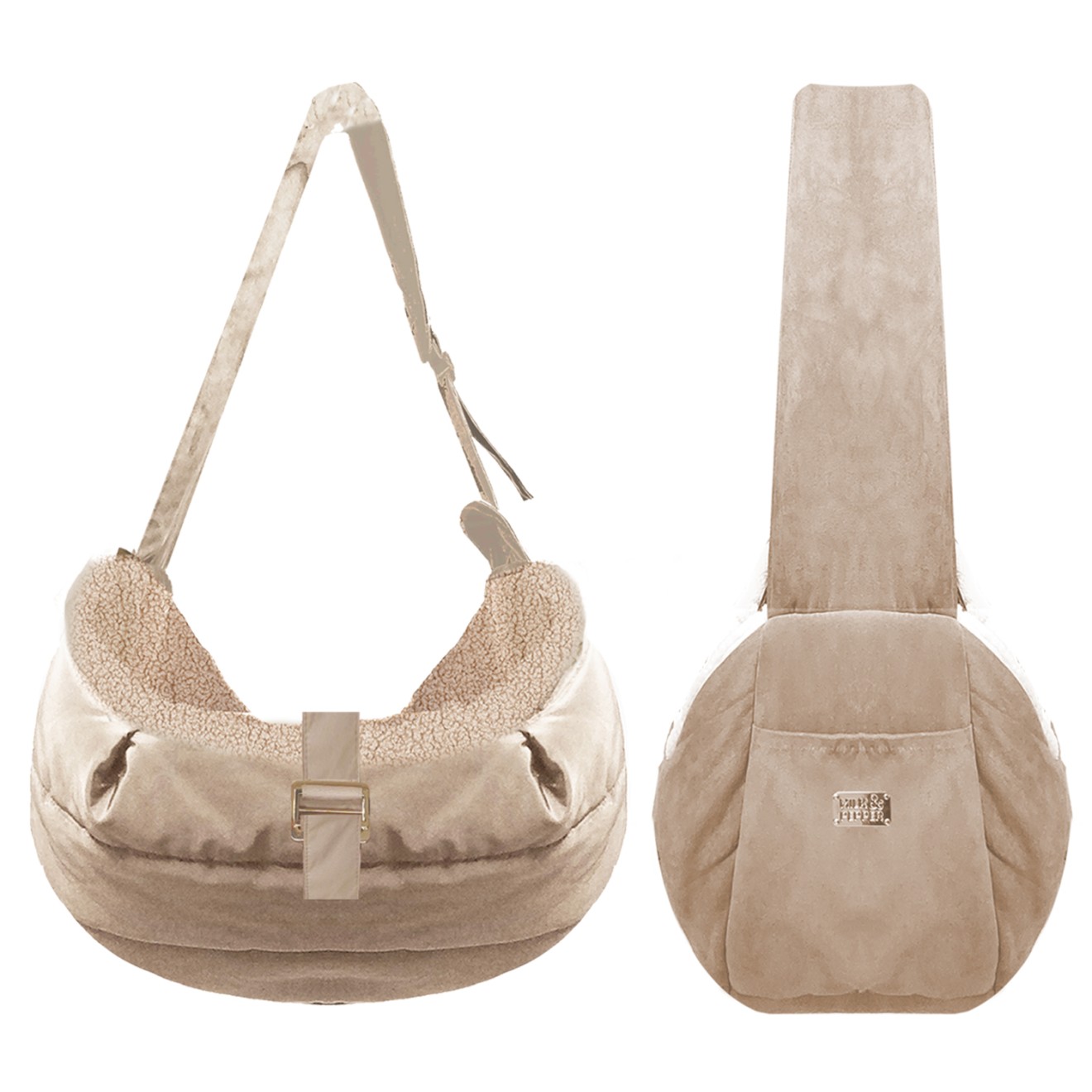 Milk & Pepper Sling-Hundetragetasche CELIA beige