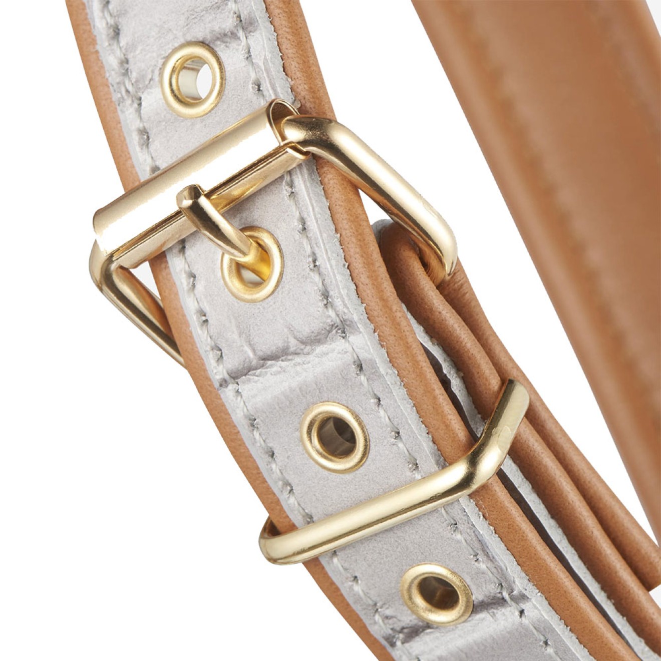 Exklusives Leder-Hundegeschirr Milano Grey