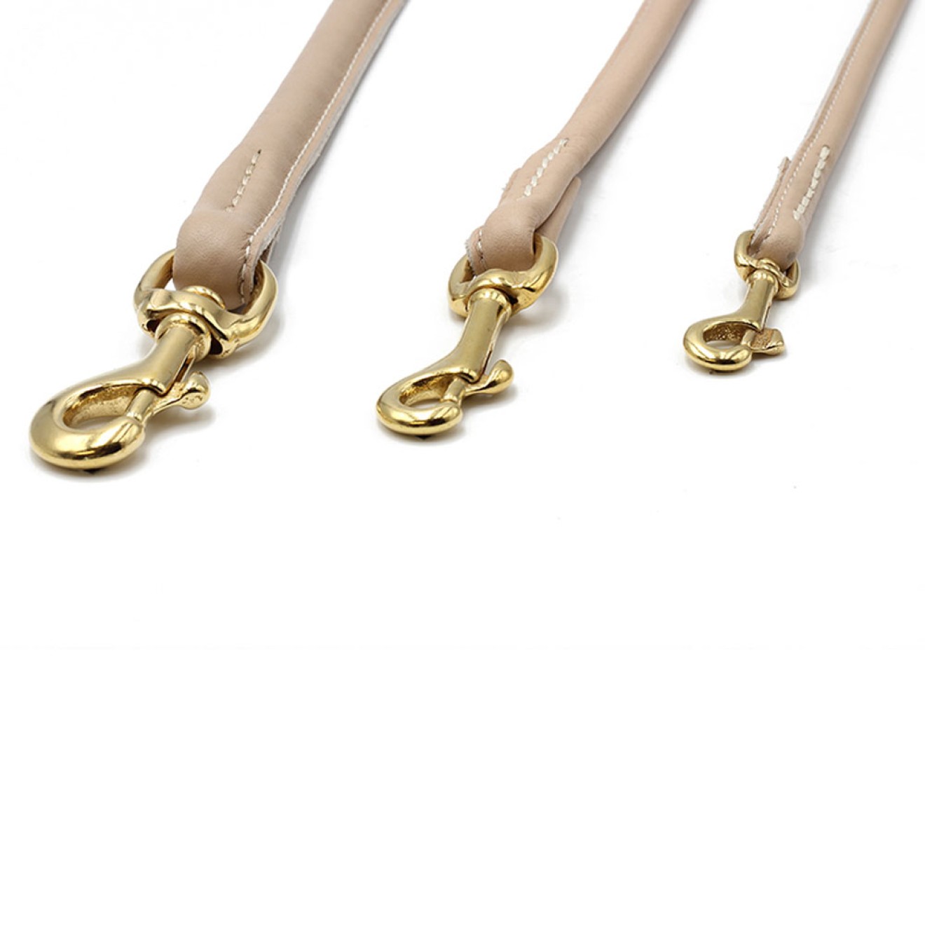 Rundleine Nappaleder elfenbein 120, 200 cm