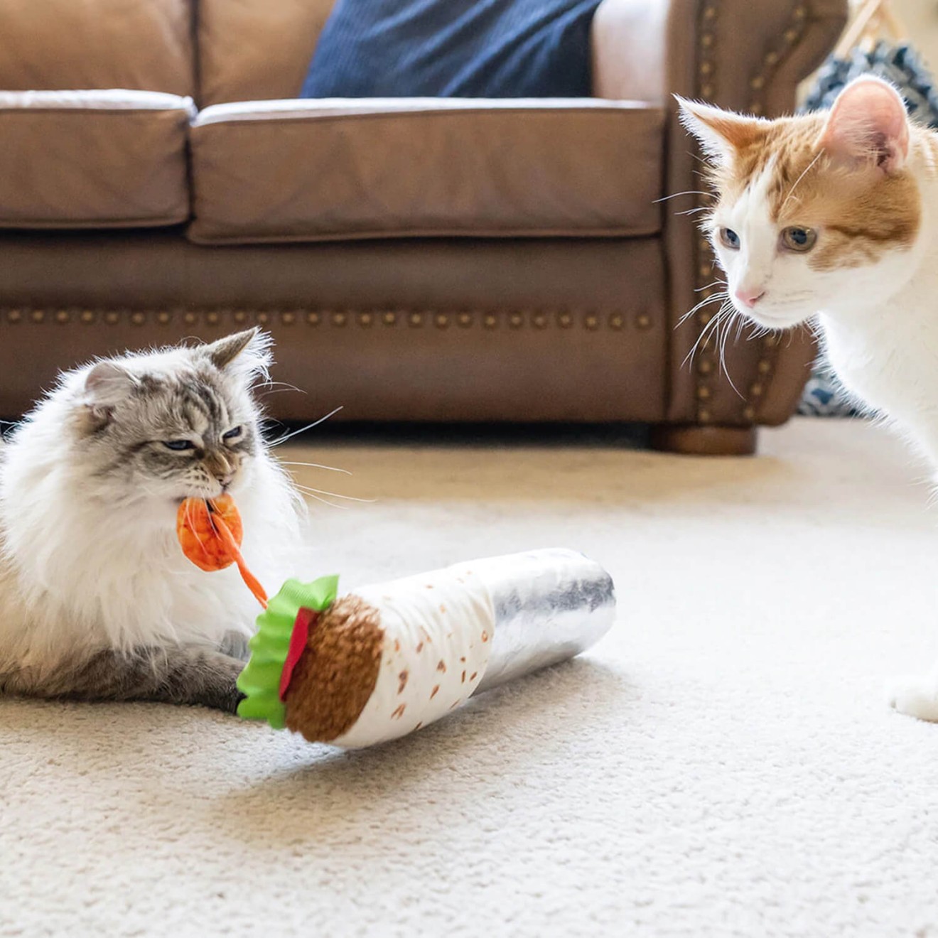 Katzenspielzeug SHRIMP PURRITO mit Catnip