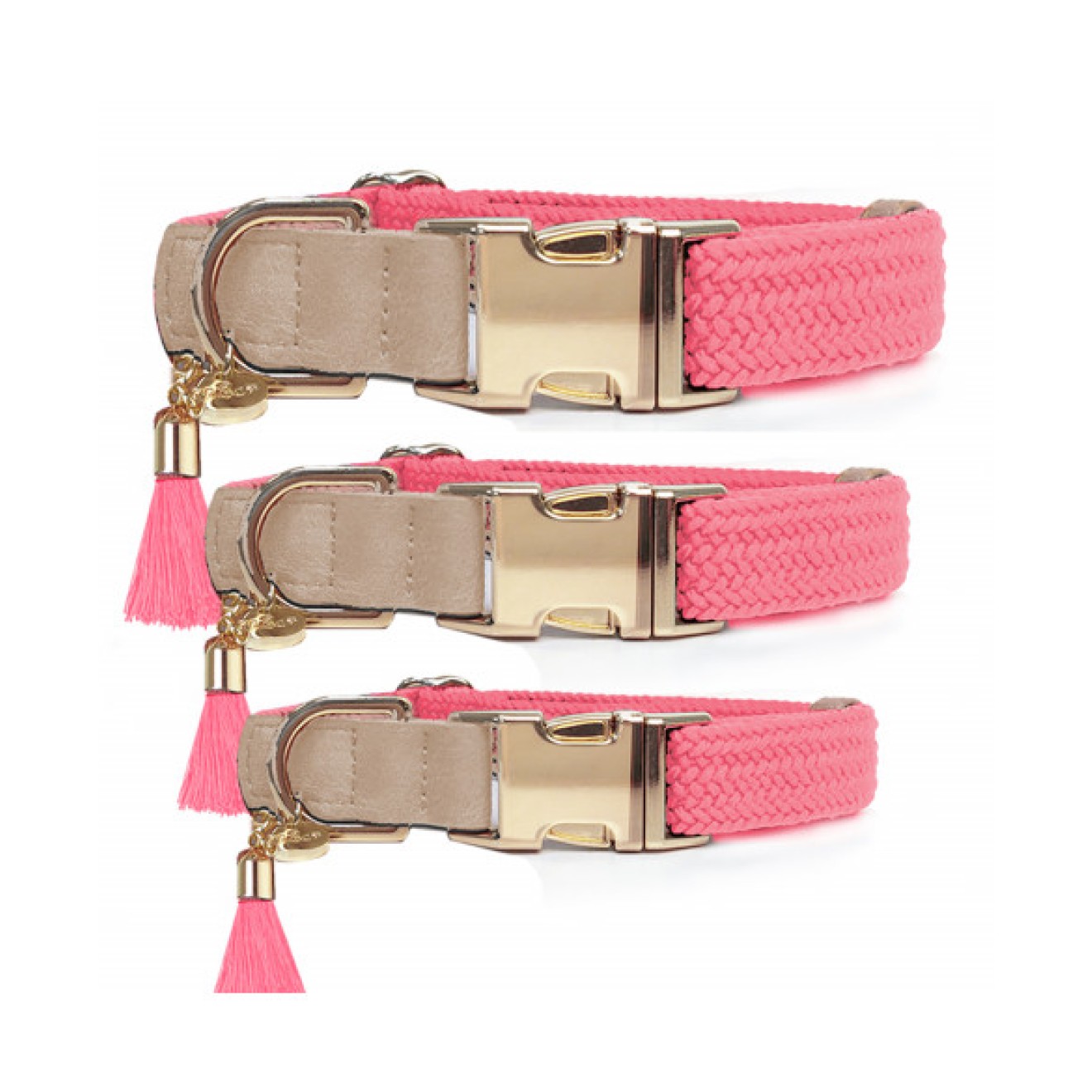 Milk & Pepper Tau-Hundehalsband KAYA rosa