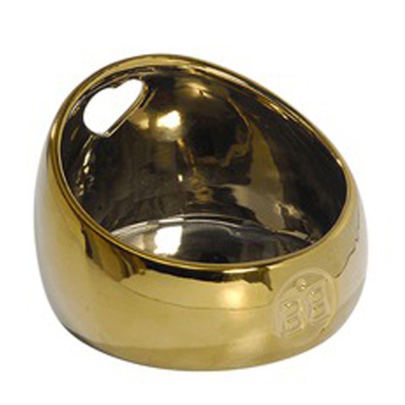 Keramik-Napf My Heart gold, silber, weiß & schwarz